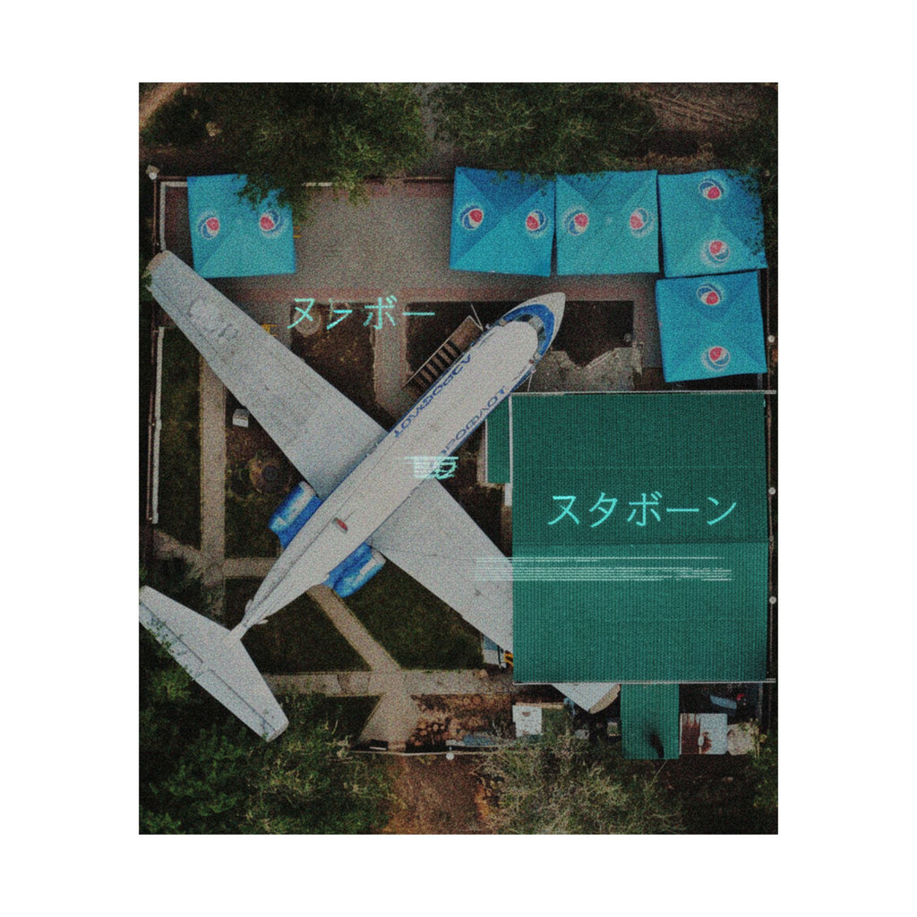 Glitch Culture — Airplane — Matte Poster