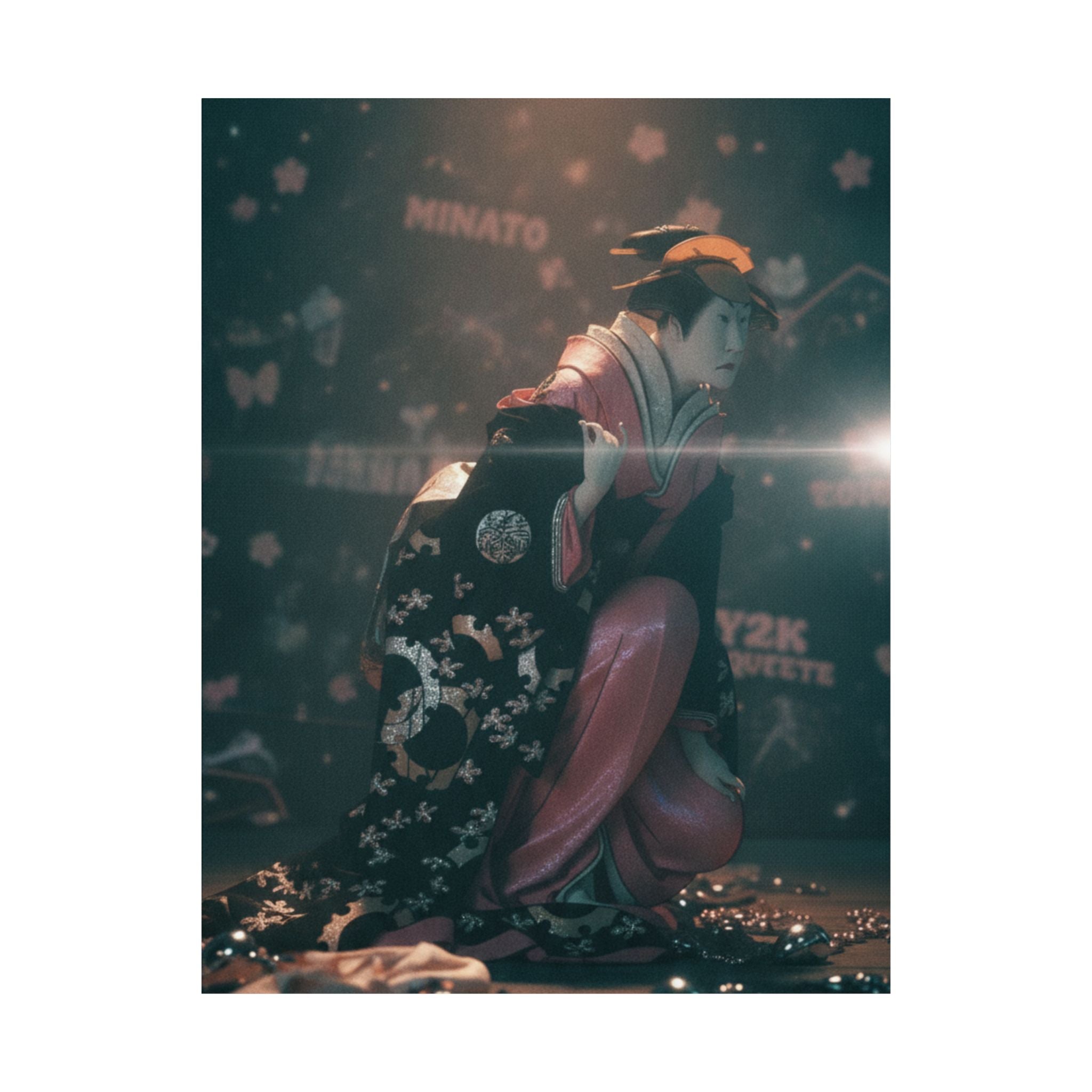 Cinematic — Actor Nakamura Kumetaro Ii As Minato, The Wife Of Yura Hyogonosuke — Matte Poster