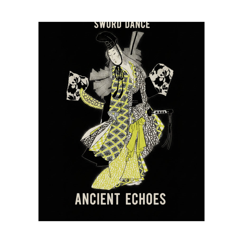 Streetwear Collage — Dancing Girl Wearing A Sword — Matte Poster