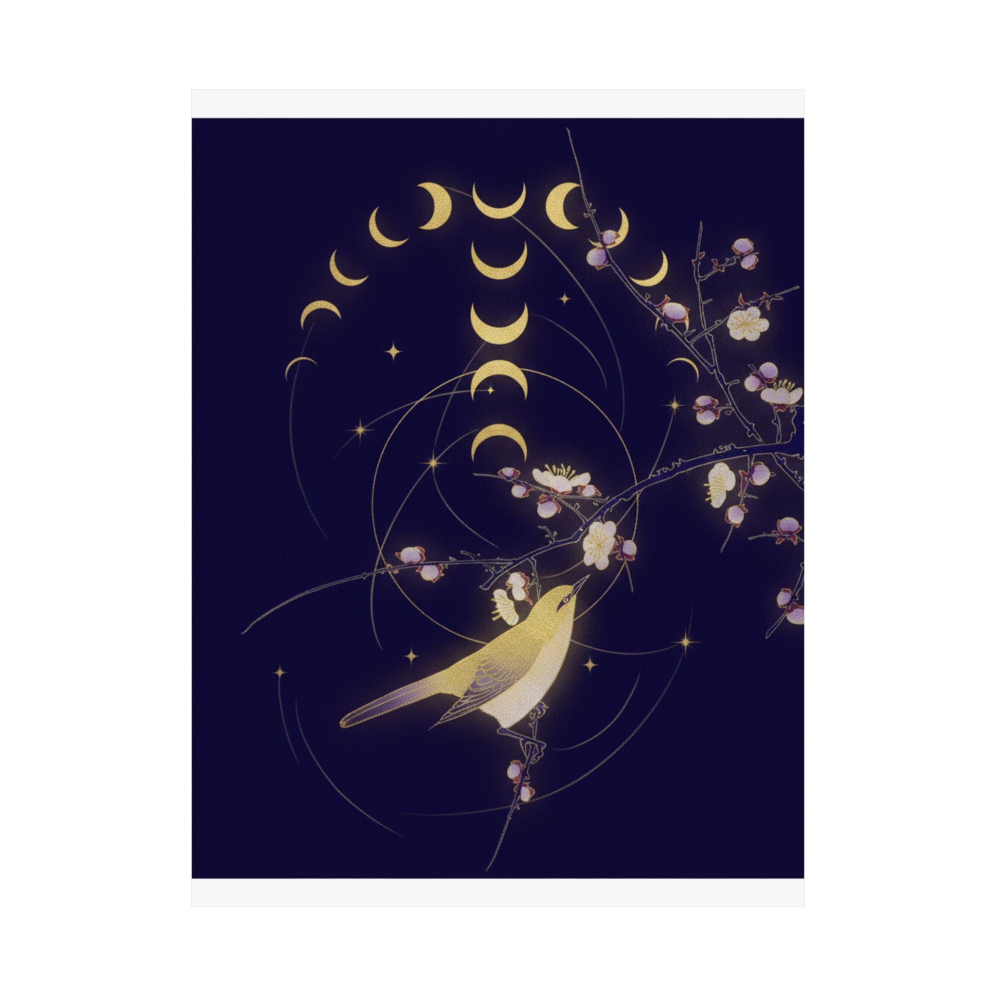 Celestial — New Moon; Nightingale On A Plum Branch — Matte Poster