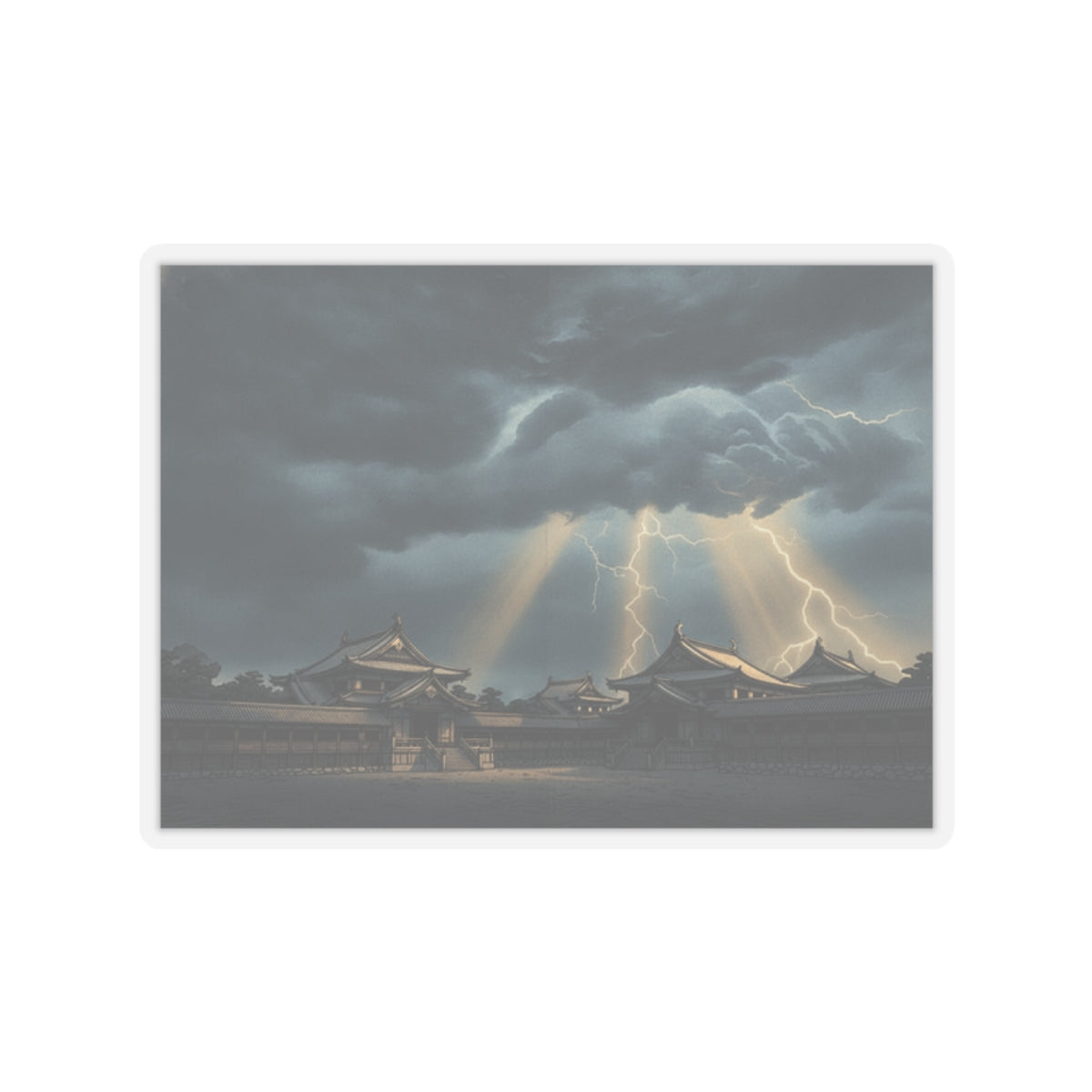 Dramatic Storm — The Inner Palace Of Chiyoda (Chiyoda No Ōoku) — Kiss-Cut Sticker