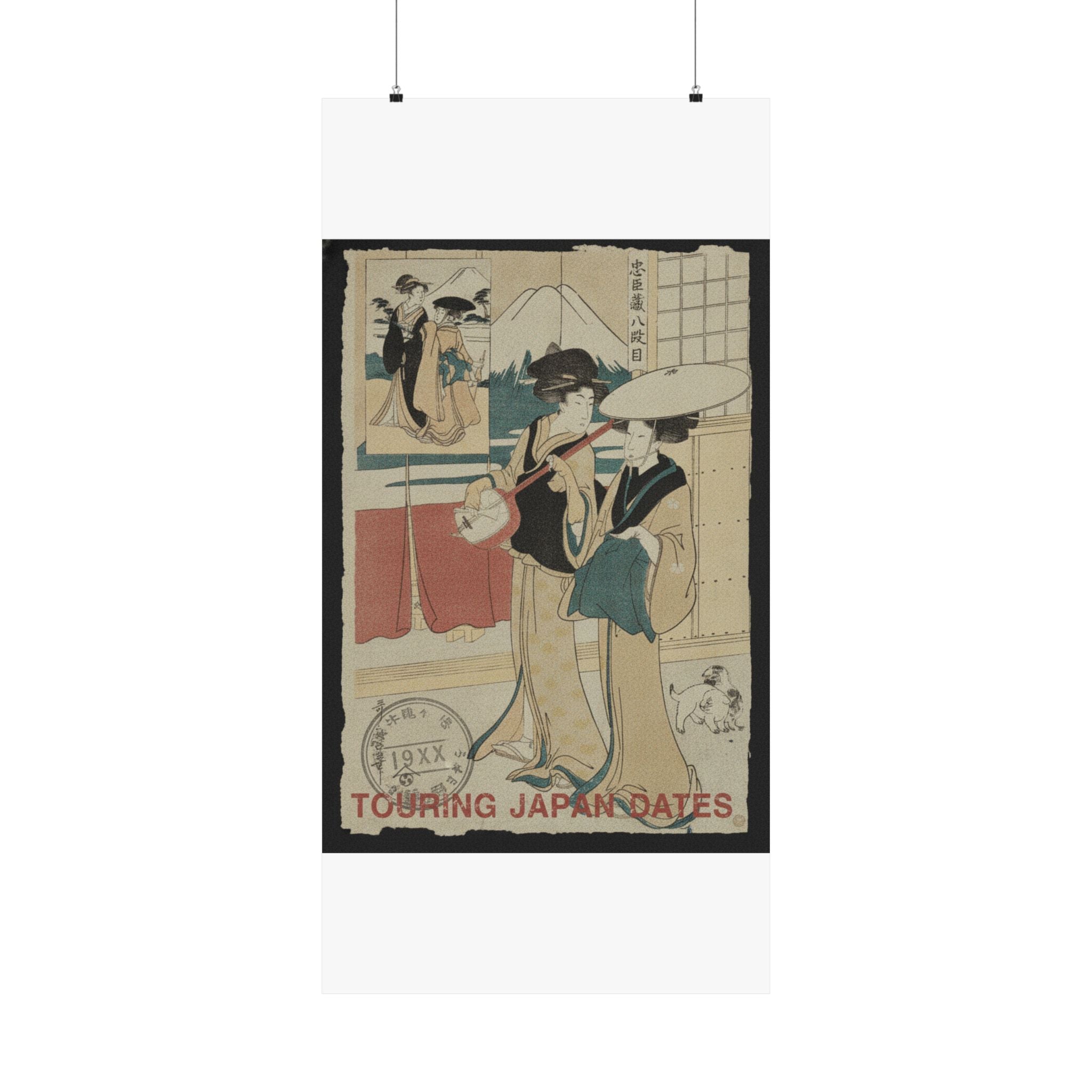 Vintage Bootleg — Two Tori-Oi, Or Itinerant Women Musicians Of The Eta Class — Matte Poster