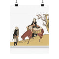 Ecommerce Main — Version Of Legend Of Michizane: Woman Riding Ox Which A Man Is Leading — Matte Poster