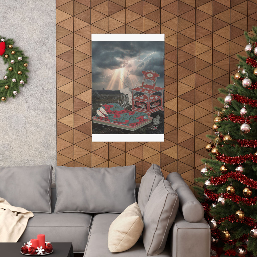 Dramatic Storm — Cabinet For The Toilet And Bed-Clothes — Matte Poster
