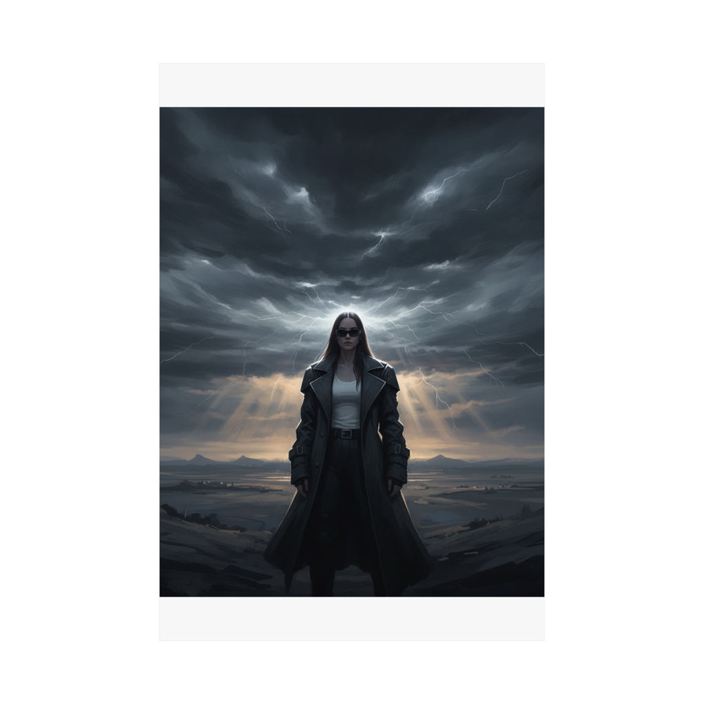 Dramatic Storm — Person — Matte Poster