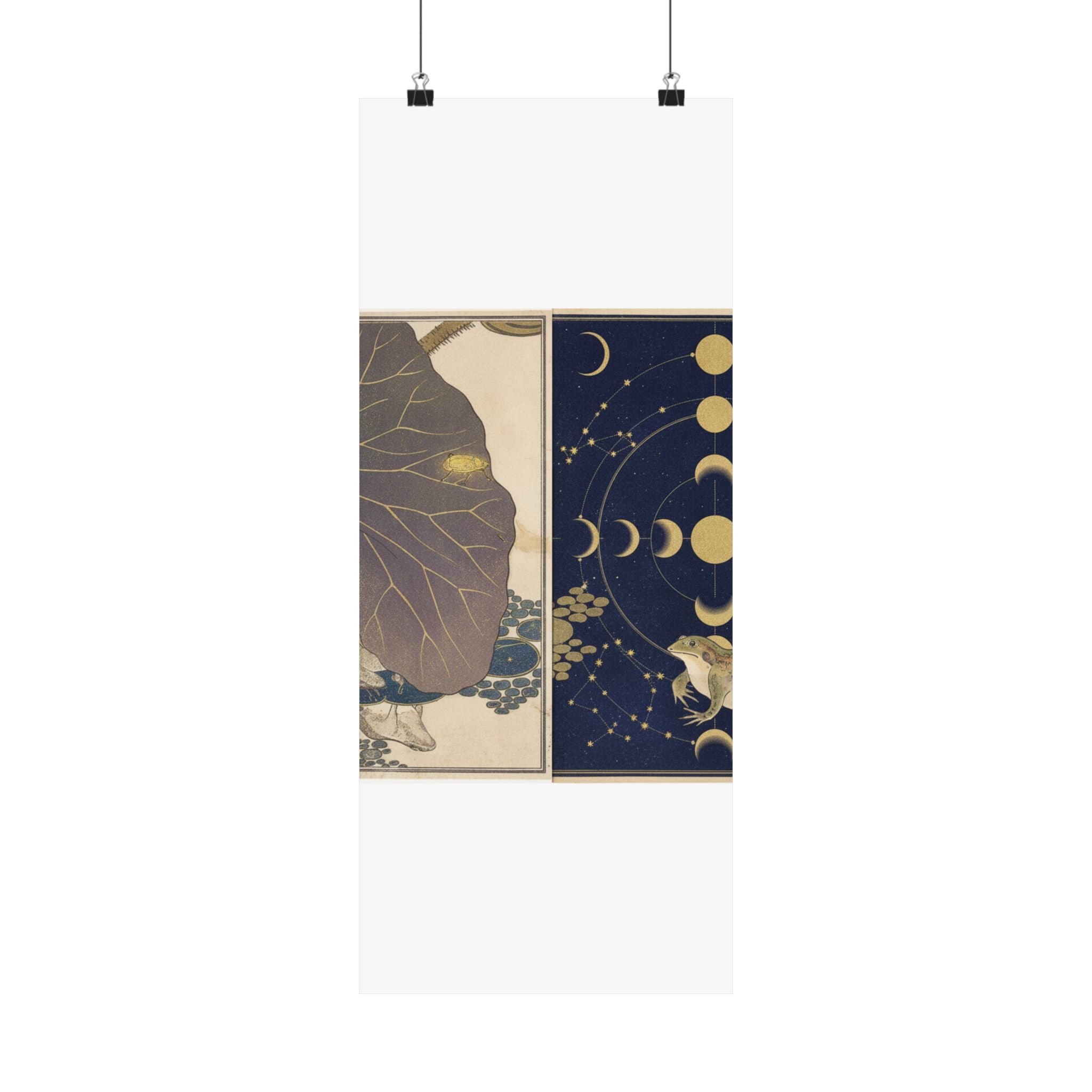 Celestial — Frog (Kaeru); Gold Beetle (Kogane Mushi), From The Picture Book Of Crawling Crea — Matte Poster