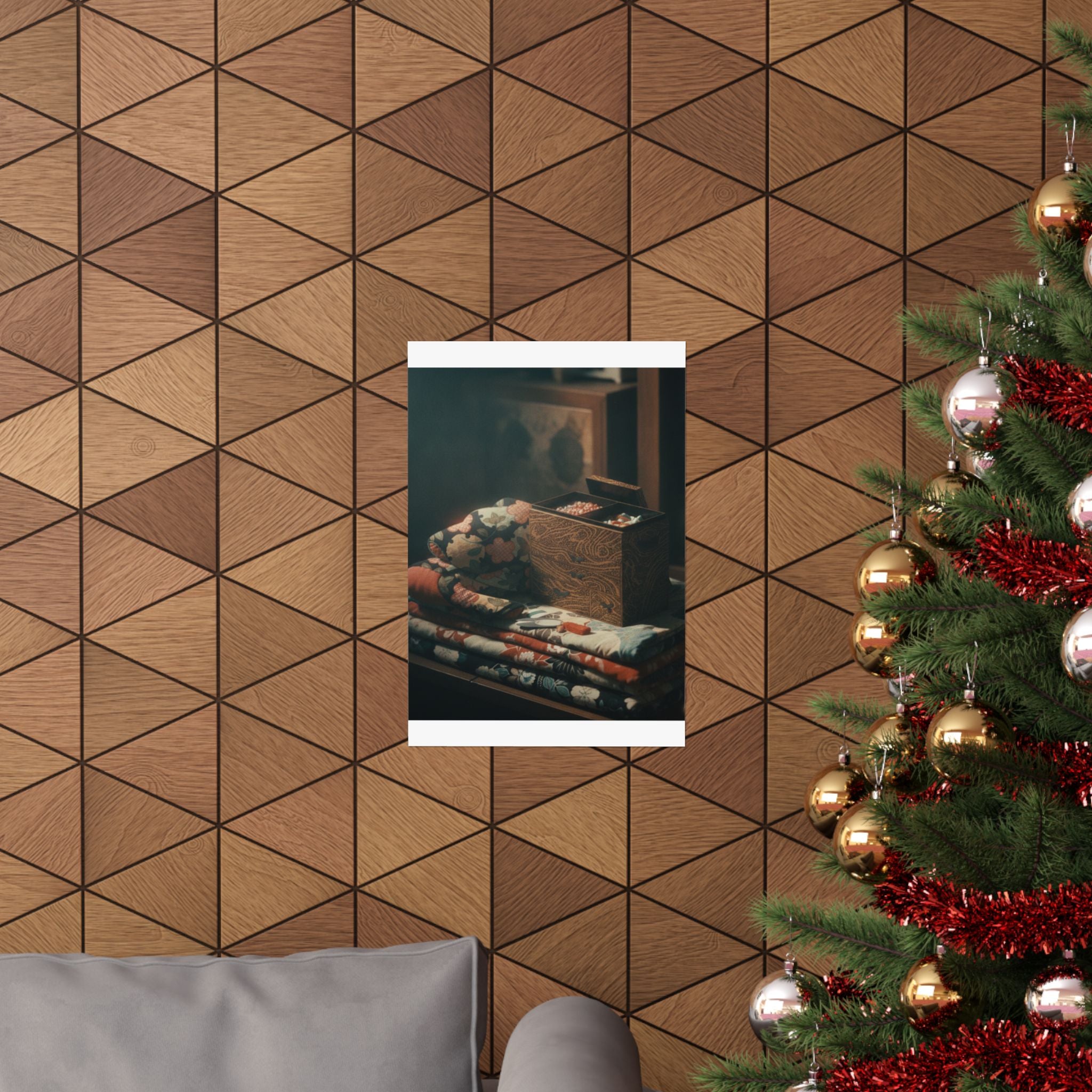 Cinematic — Lady'S Work-Box And Bed Clothing — Matte Poster