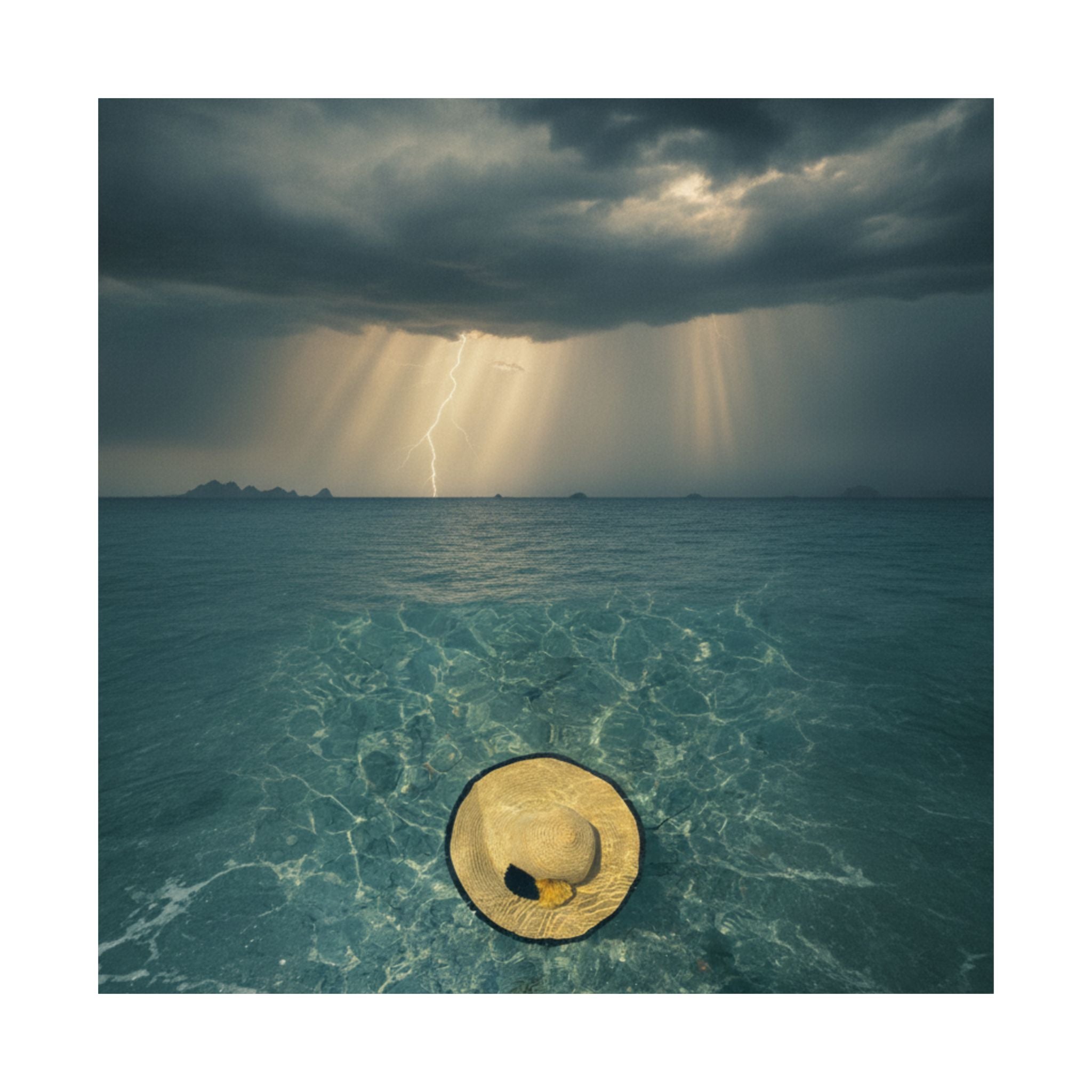 Dramatic Storm — Hat — Matte Poster