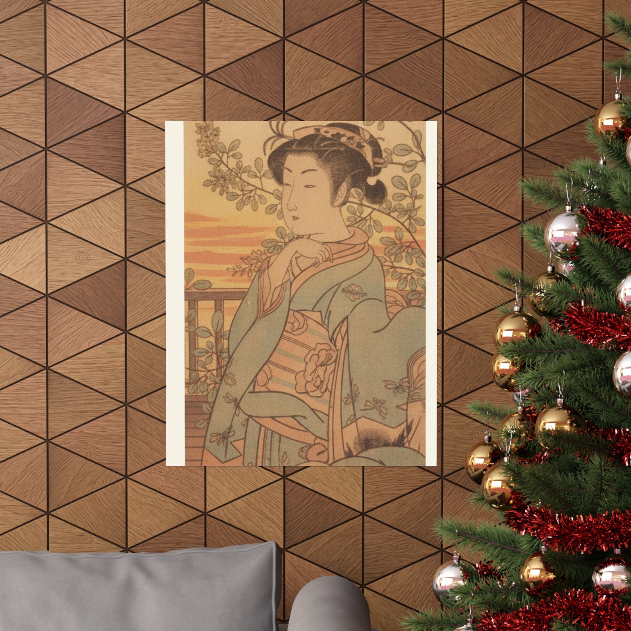 Southern Sunset — A Young Lady And Her Boy Servant — Matte Poster