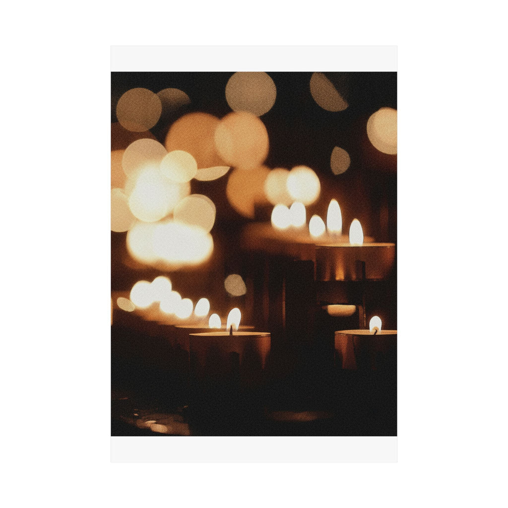 Southern Sunset — Candle — Matte Poster