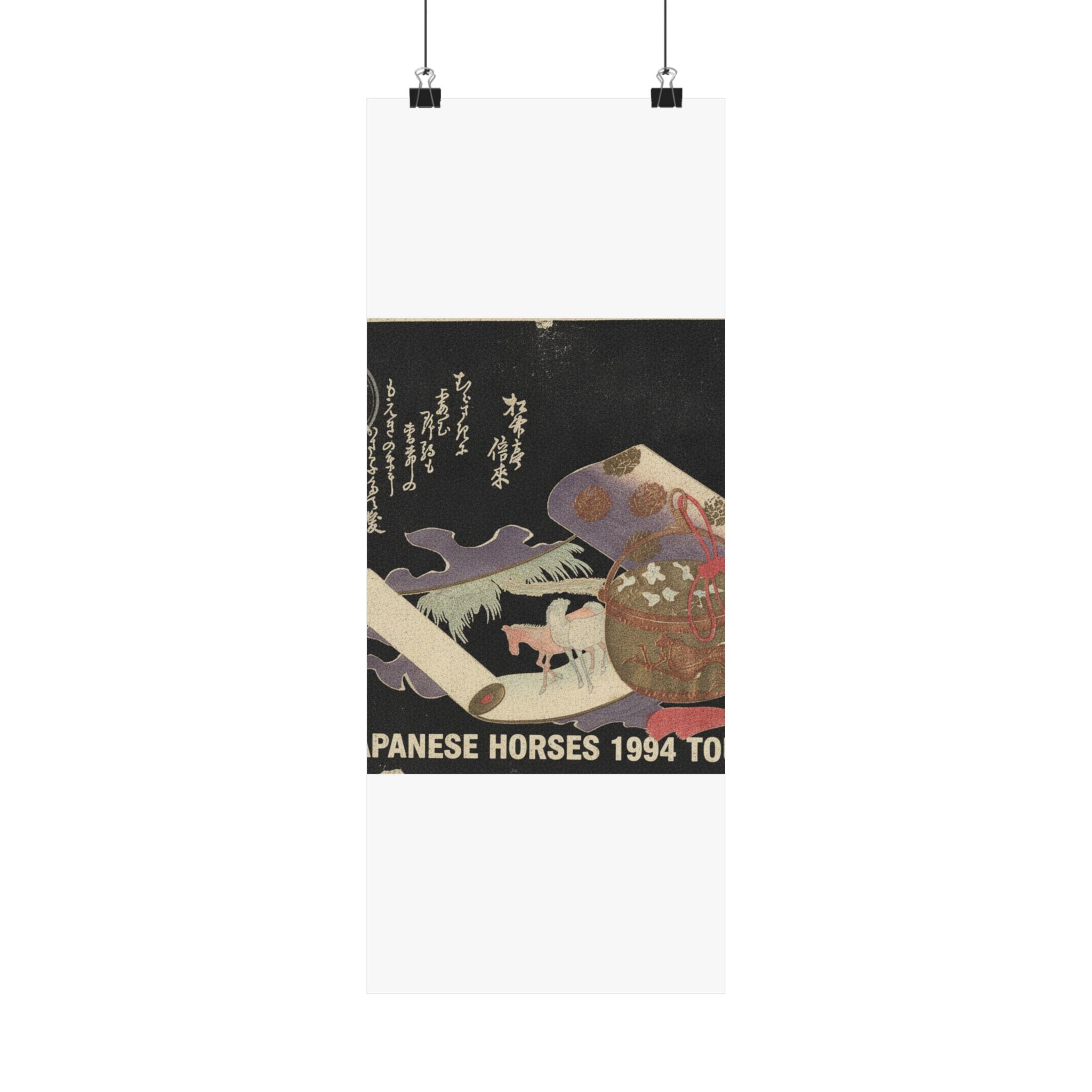 Vintage Bootleg — Scroll Painting Of Horse — Matte Poster