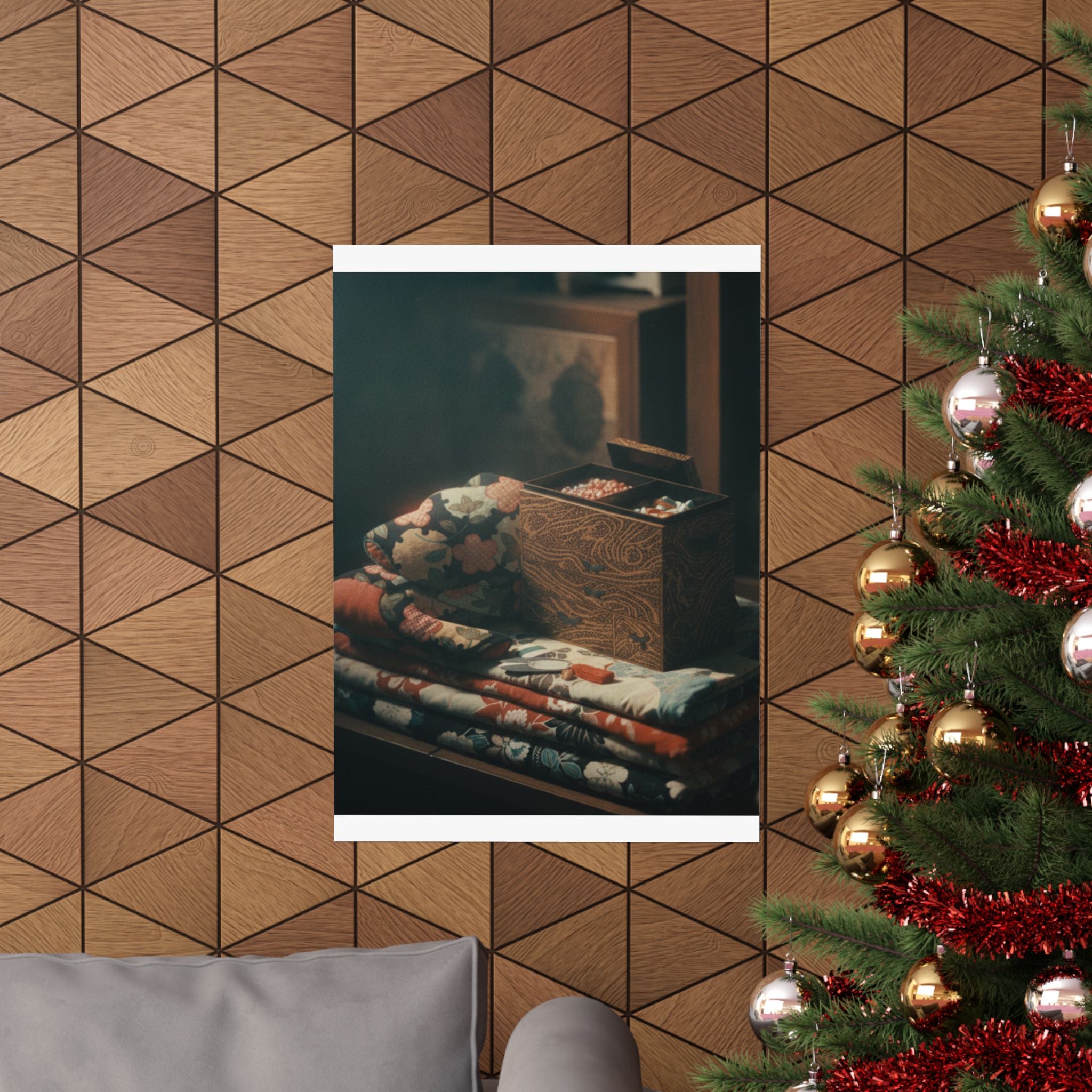Cinematic — Lady'S Work-Box And Bed Clothing — Matte Poster