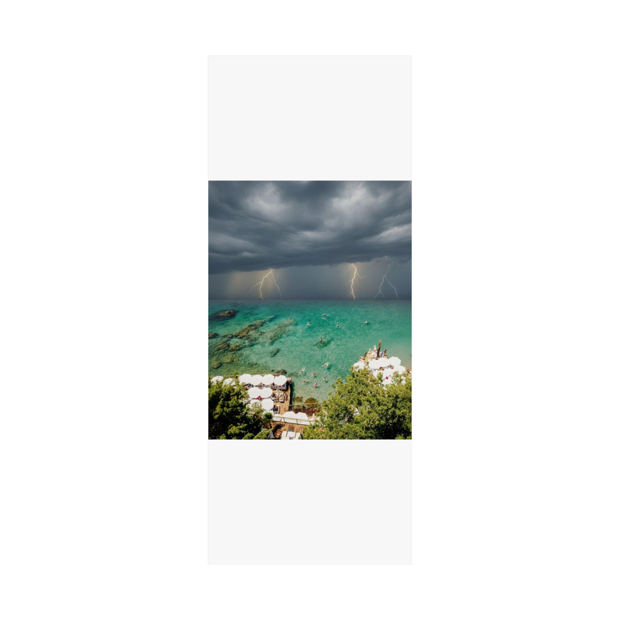 Dramatic Storm — Beach — Matte Poster