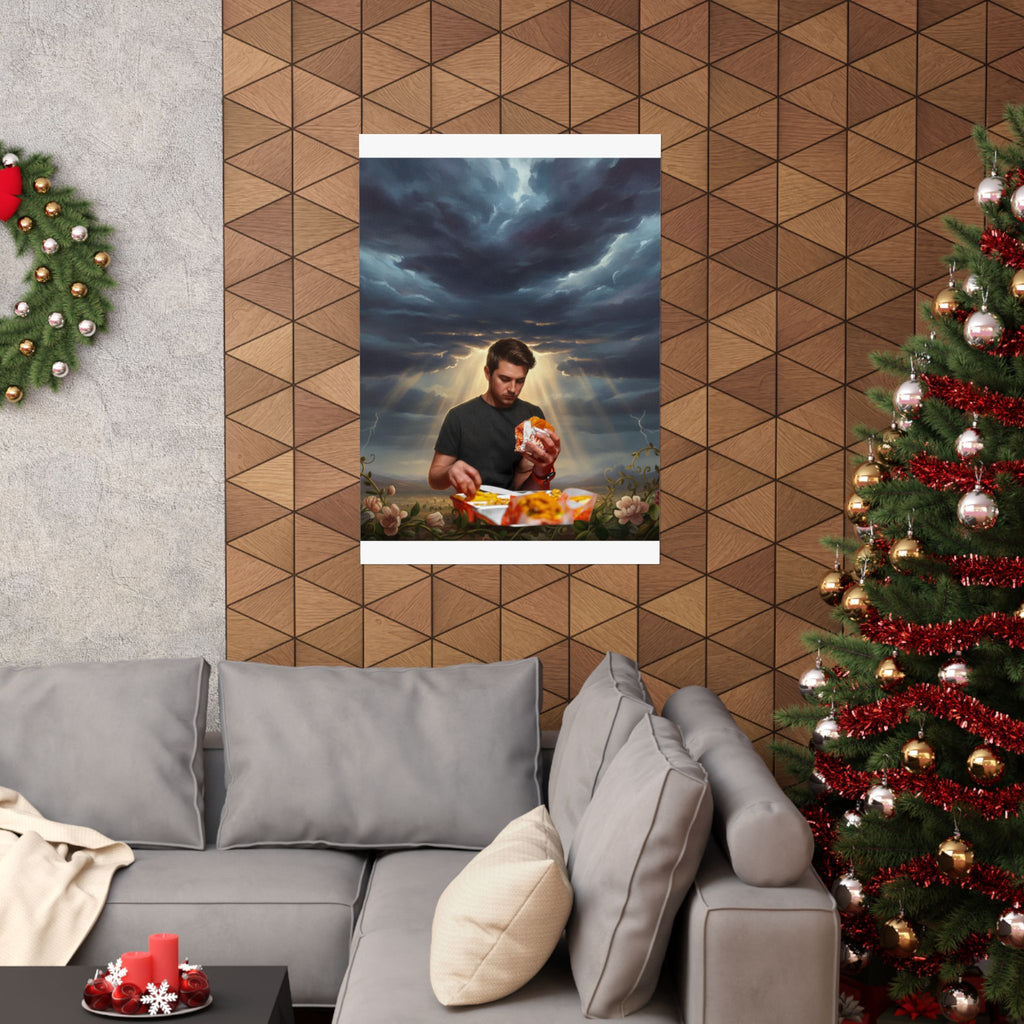 Dramatic Storm — Person — Matte Poster