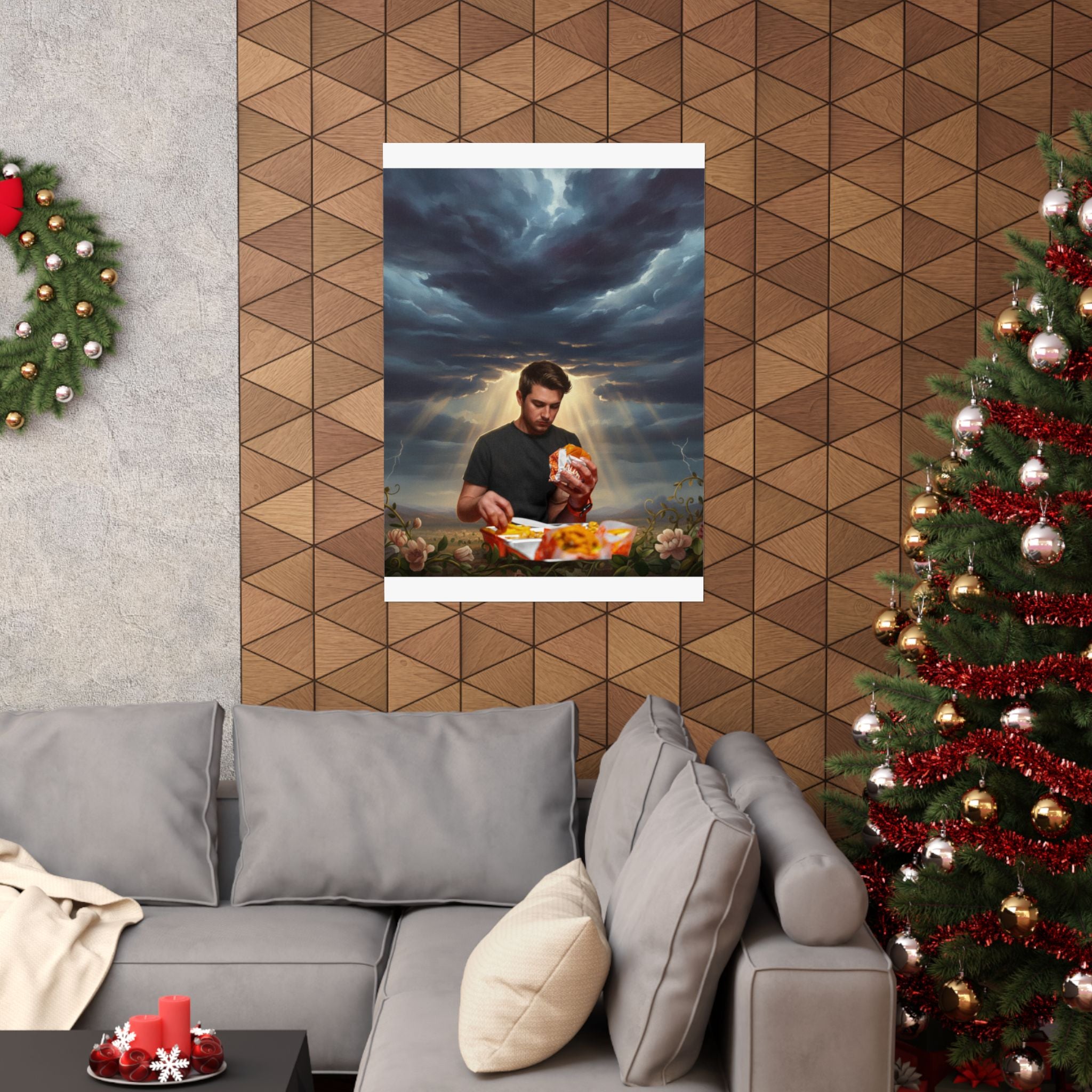 Dramatic Storm — Person — Matte Poster