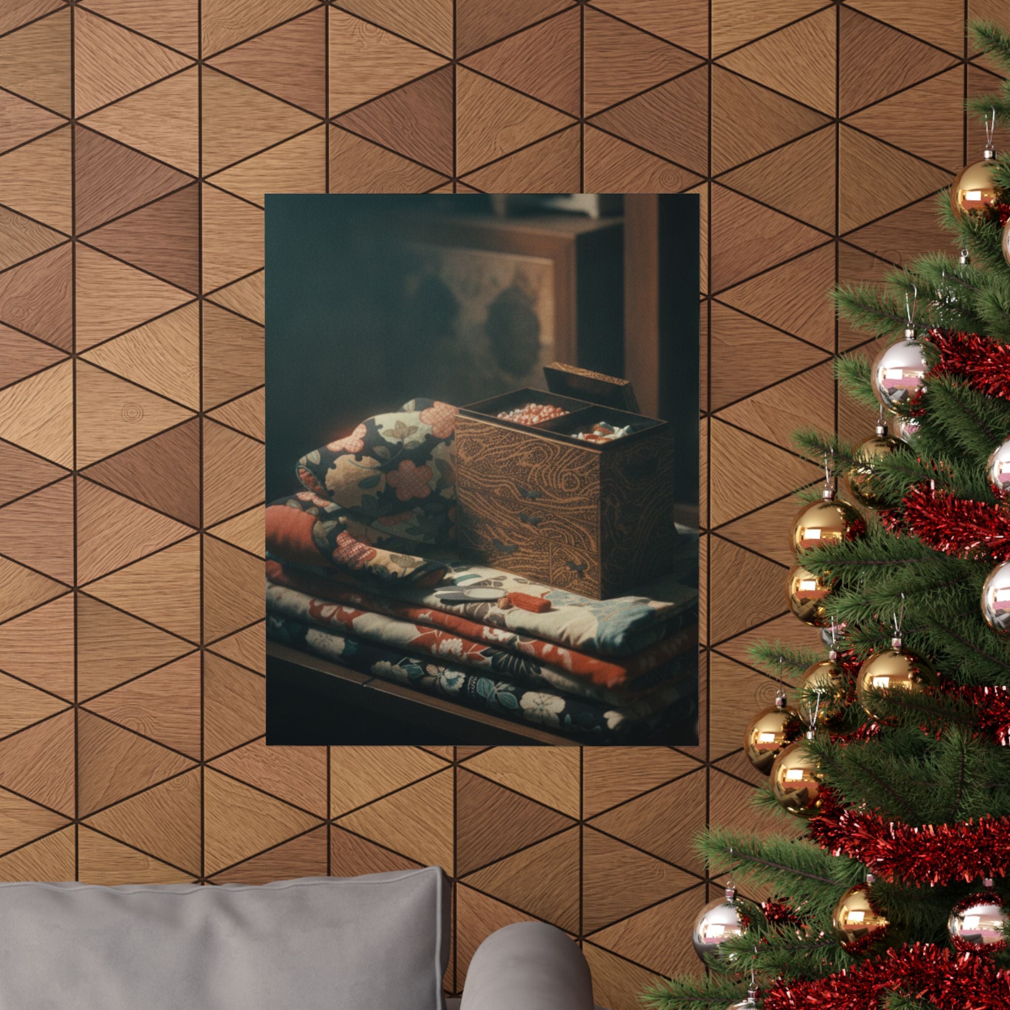 Cinematic — Lady'S Work-Box And Bed Clothing — Matte Poster
