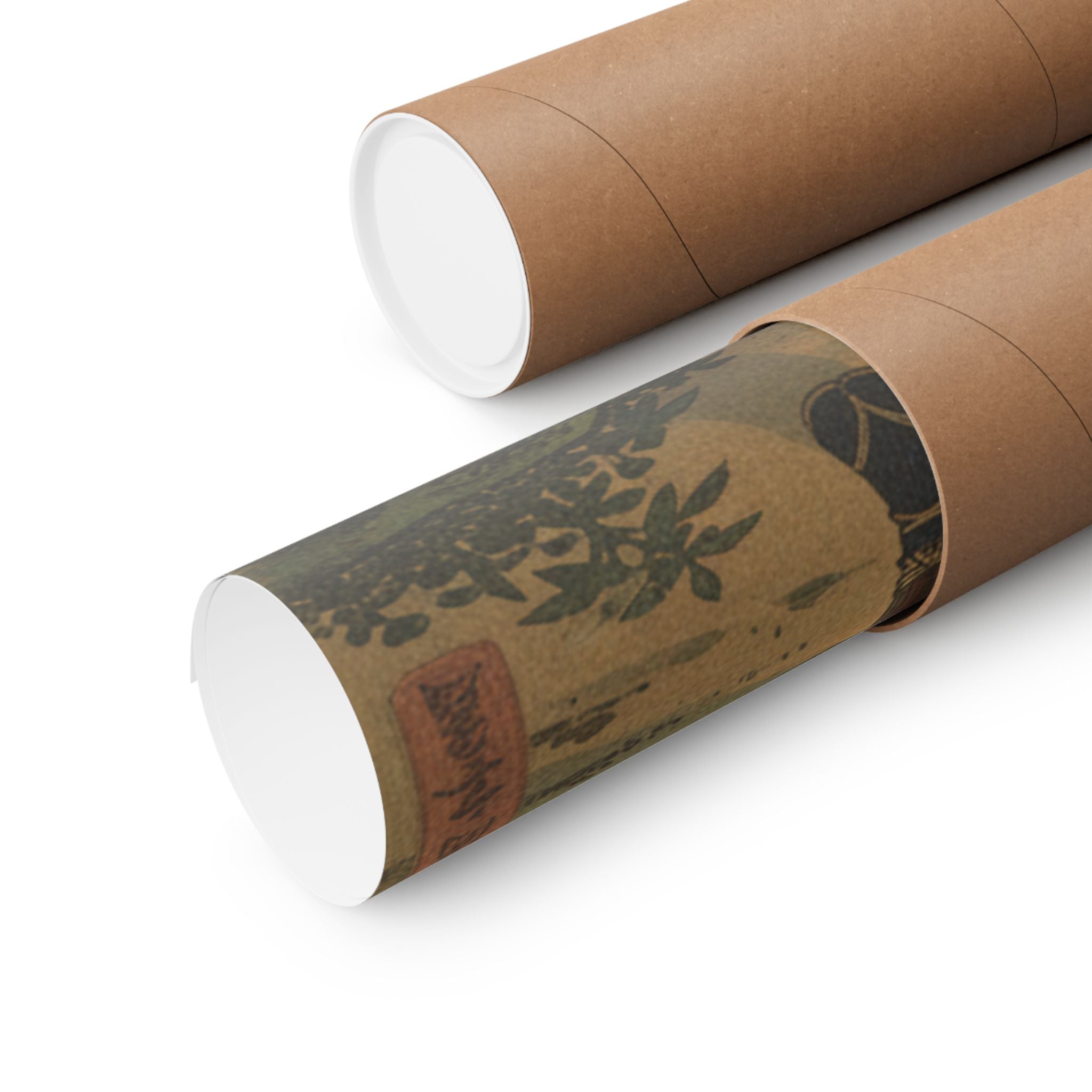 Scenic Nature — A Daimyo Talking To One Of His Retainers — Matte Poster