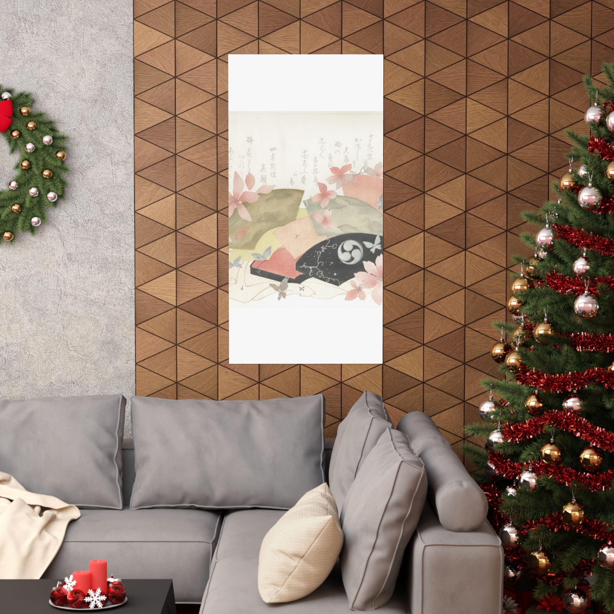 Watercolor — Fan-Box With Fans — Matte Poster