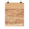 Southern Sunset — New Great Bridge At Naka Zu In Edo — Matte Poster