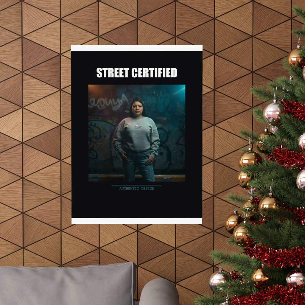 Street Certified Graffiti Wall Portrait Matte Poster