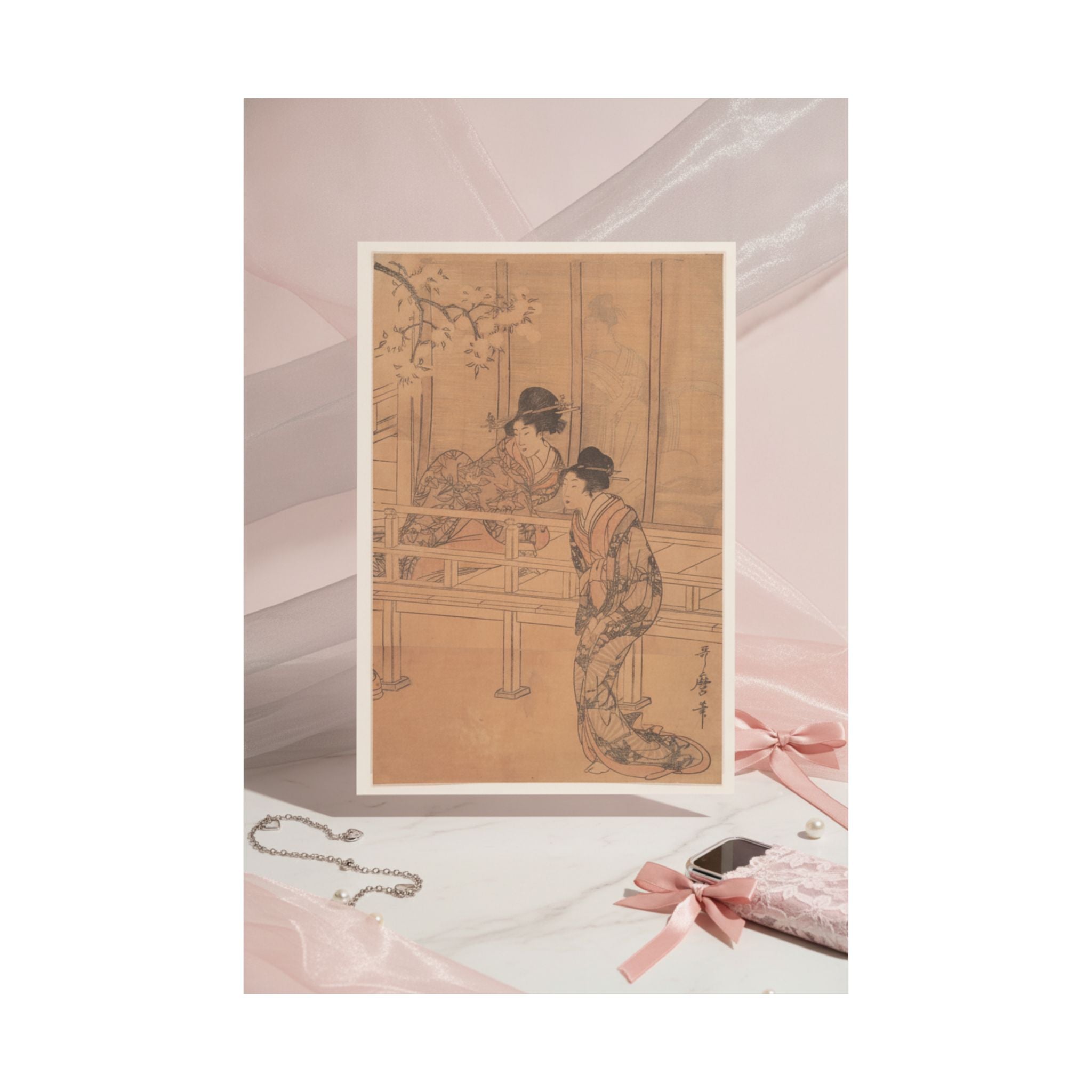 Product Marketing — The Lady Of Rokujo Being Visited By The Princess Aoi — Matte Poster