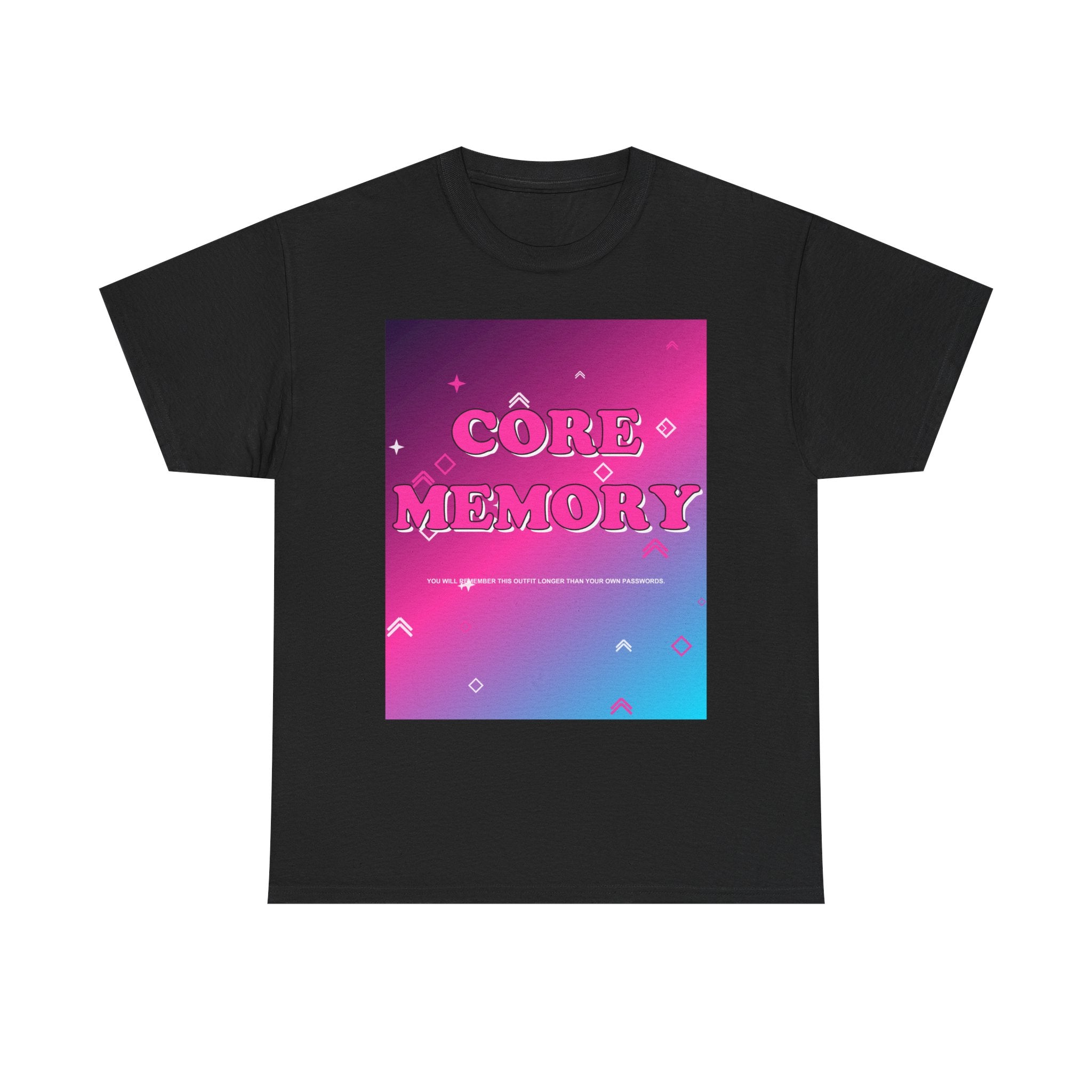 CORE MEMORY graphic tee by Zukkay