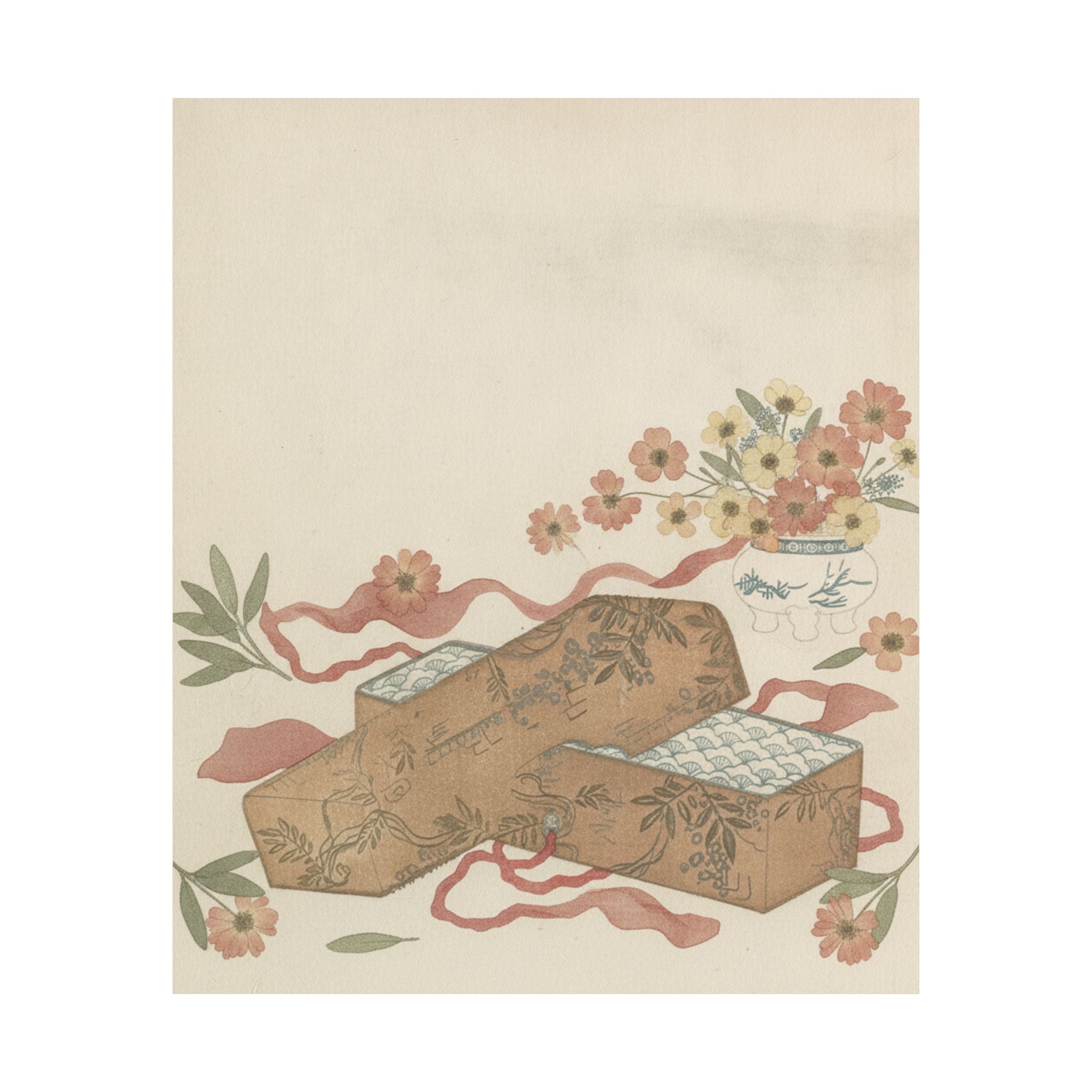 Botanical — Letter-Box With Letter And Potted Flower — Matte Poster