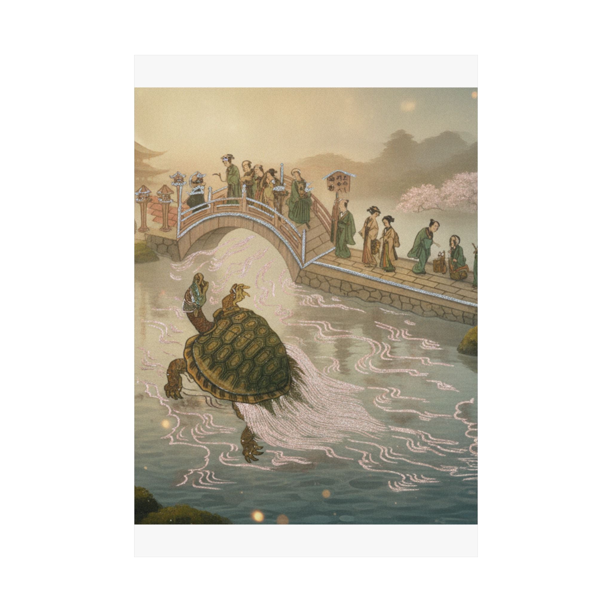 Scenic Nature — Shinabazu Benten Kaicho: Ceremony Of Worshipping Benten At Shinabazu Temple — Matte Poster