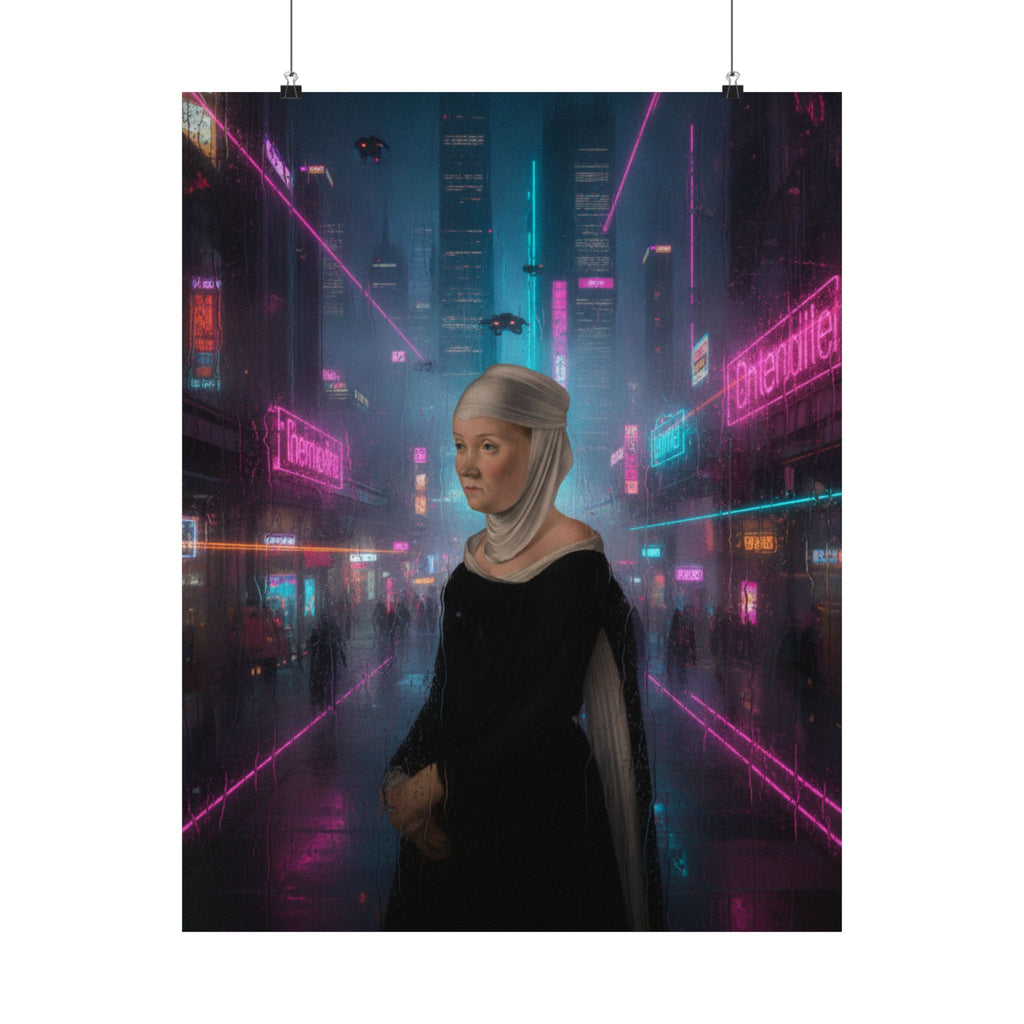 Neon Noir — Person — Matte Poster