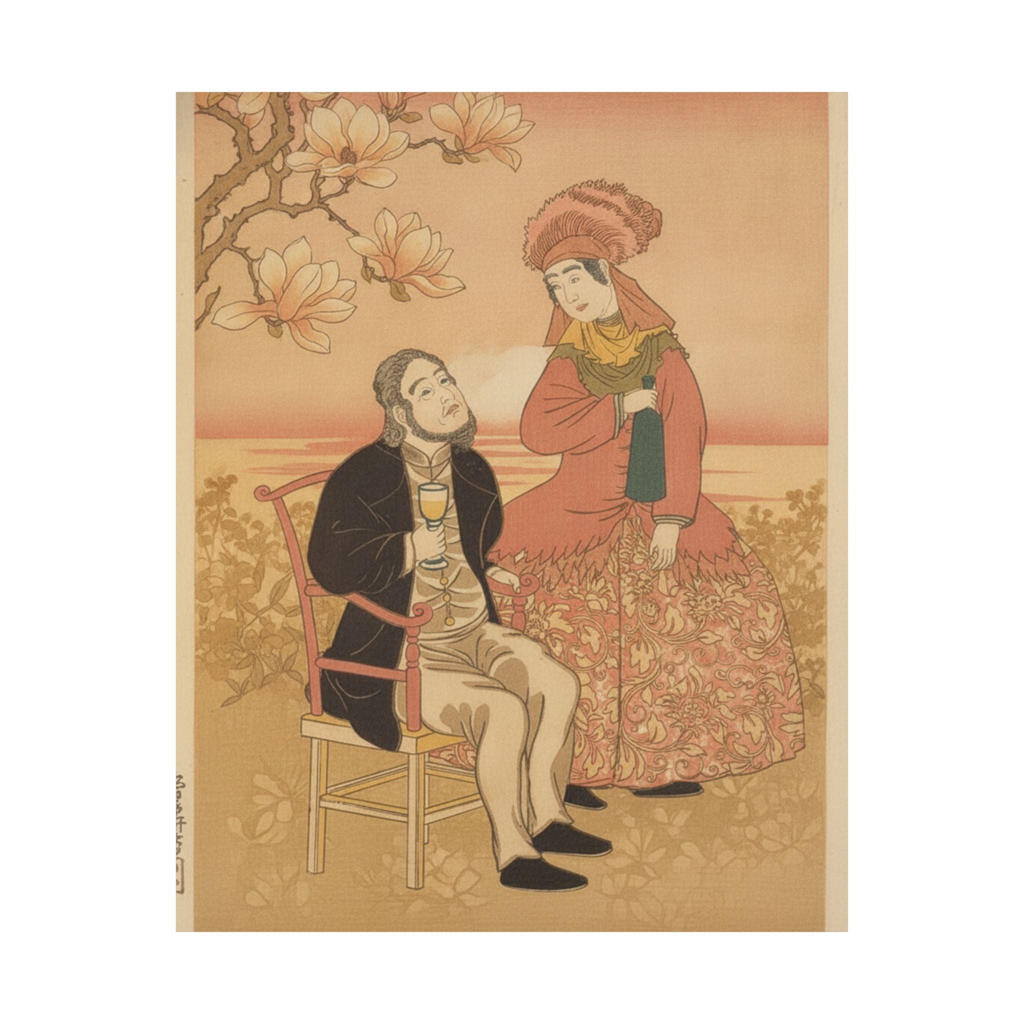 Southern Sunset — France, From The Series Pictures Of People From Foreign Lands (Gaikoku Jinbutsu  — Matte Poster