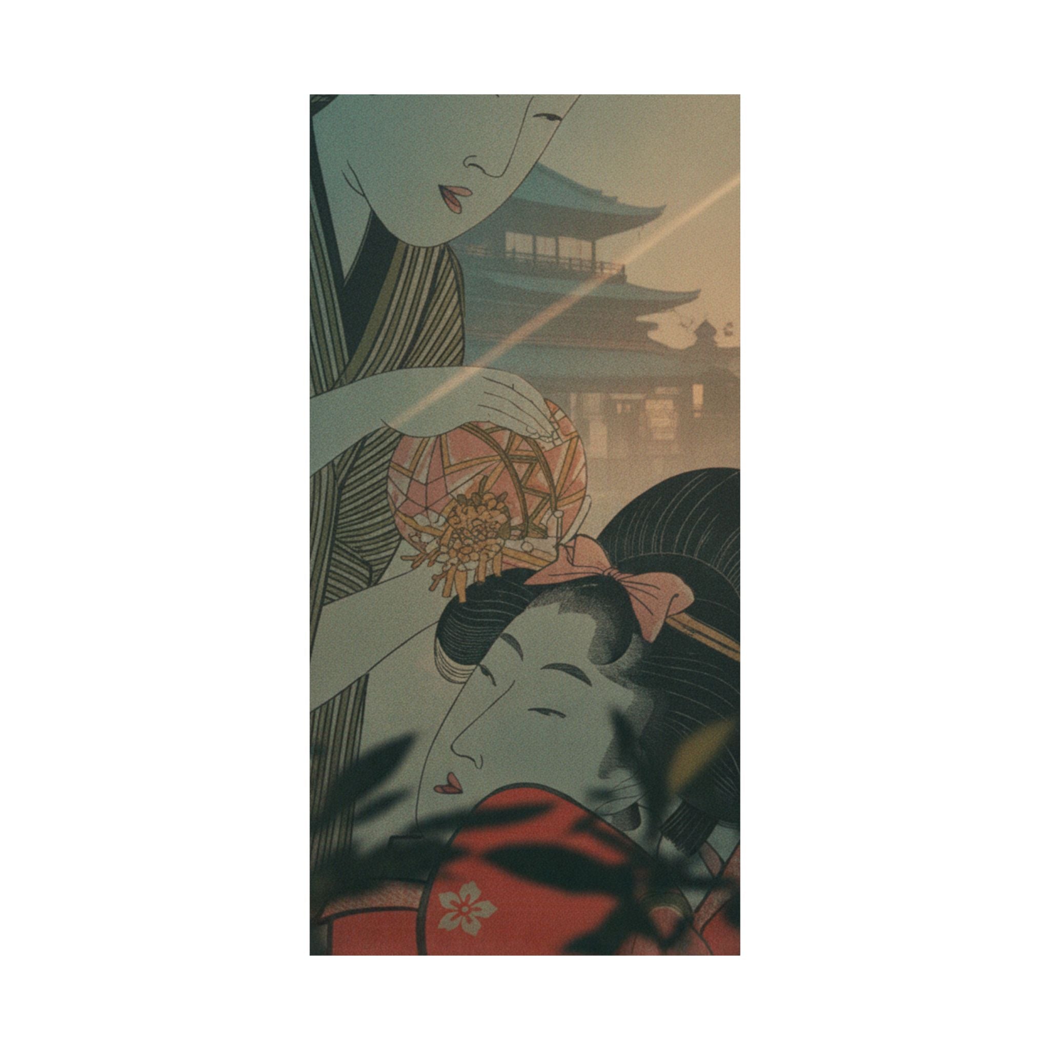Cinematic — Man And Young Woman With A Ball — Matte Poster