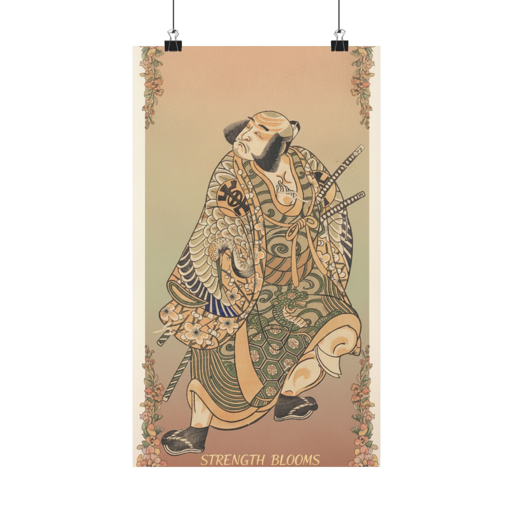 Affirmation — The Actor Nakamura Nakazo As A Warrior — Matte Poster
