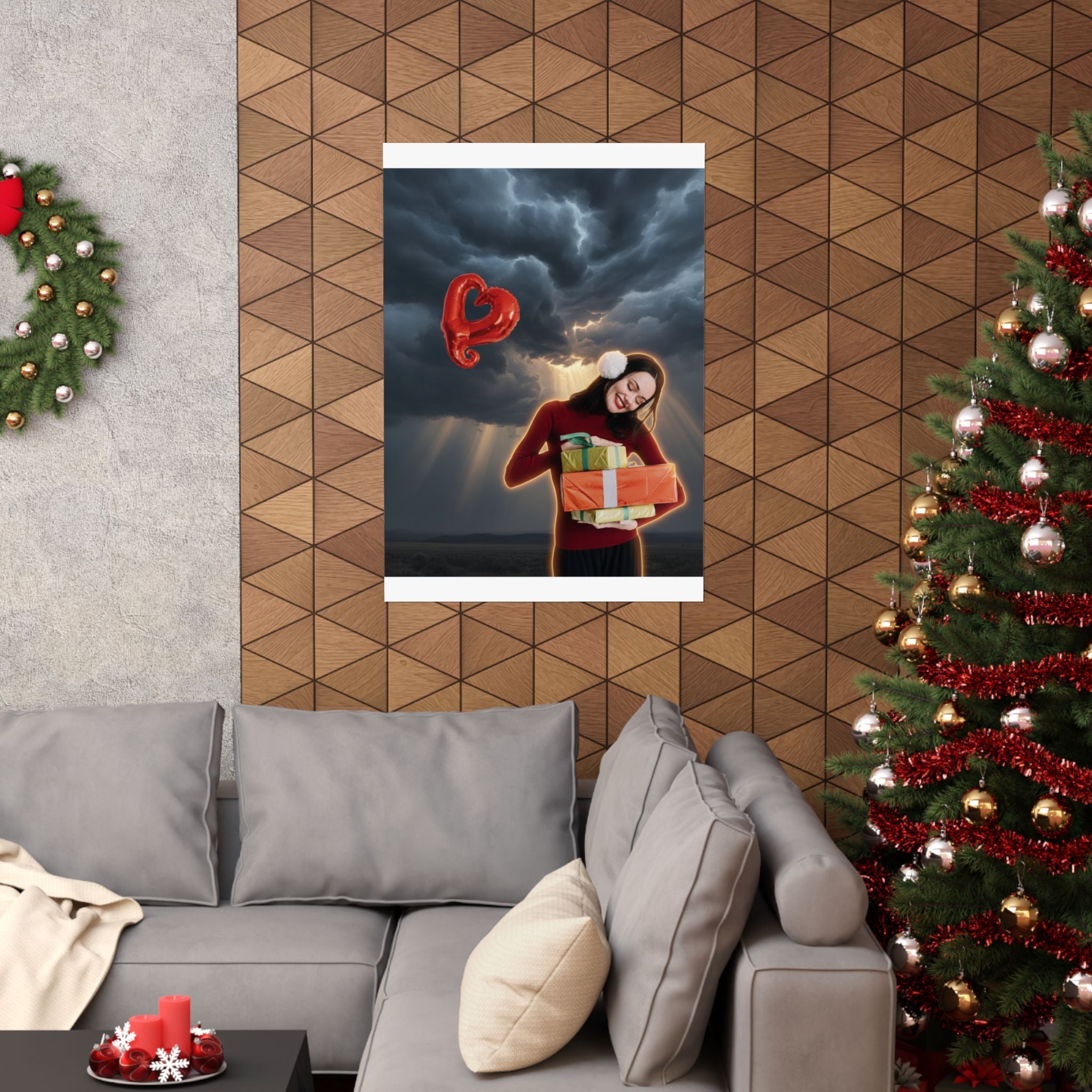 Dramatic Storm — Person — Matte Poster