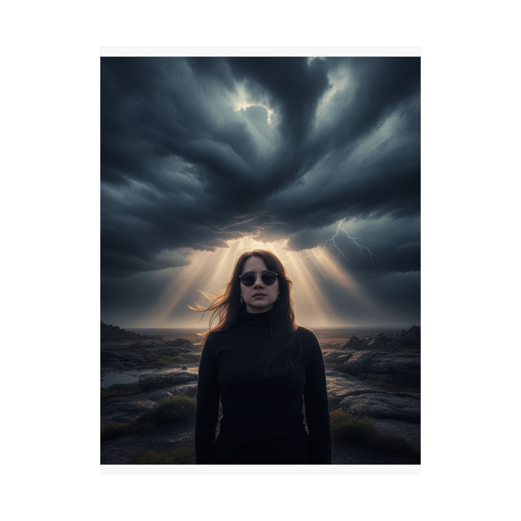 Dramatic Storm — Person — Matte Poster