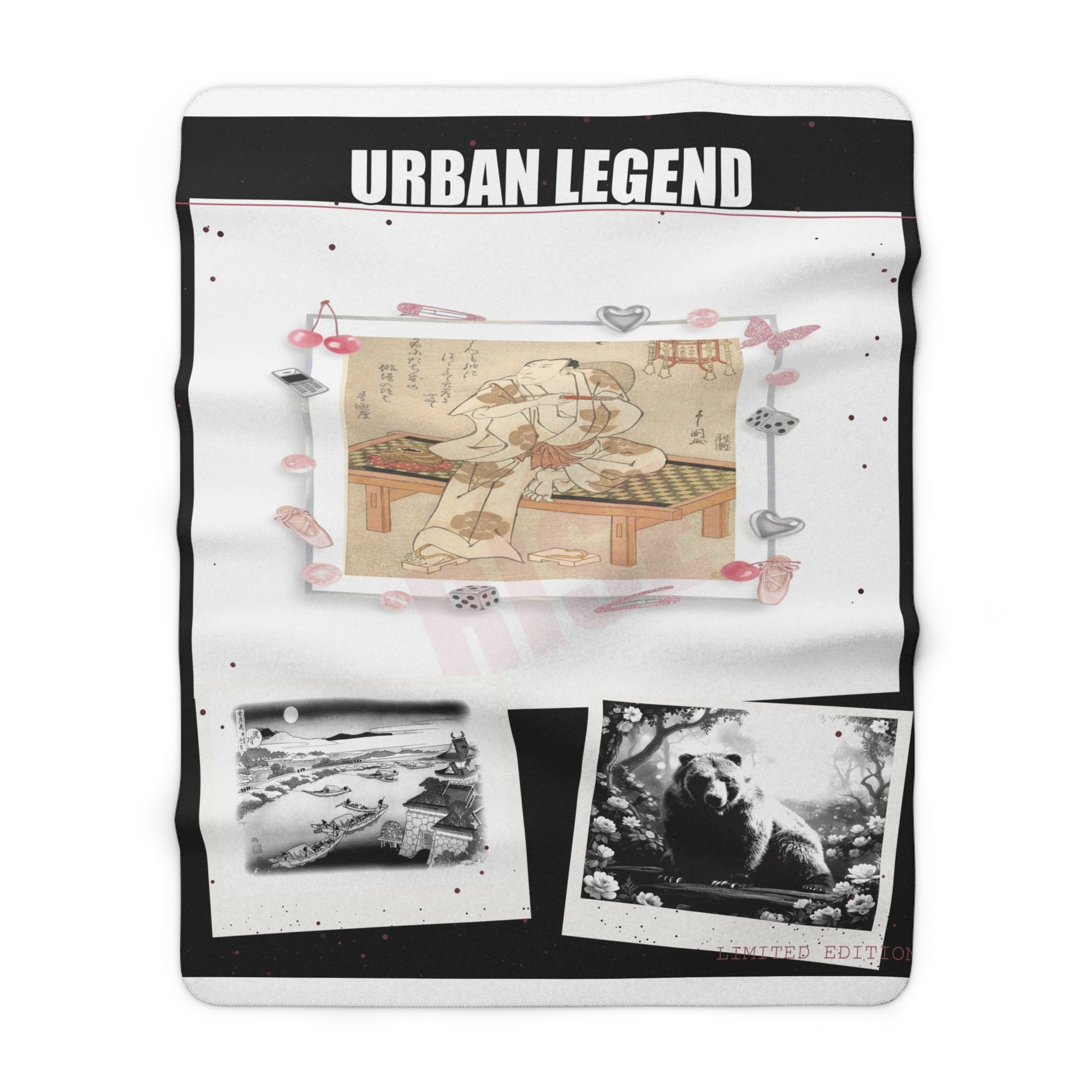 Clothing Collage Throw Blanket