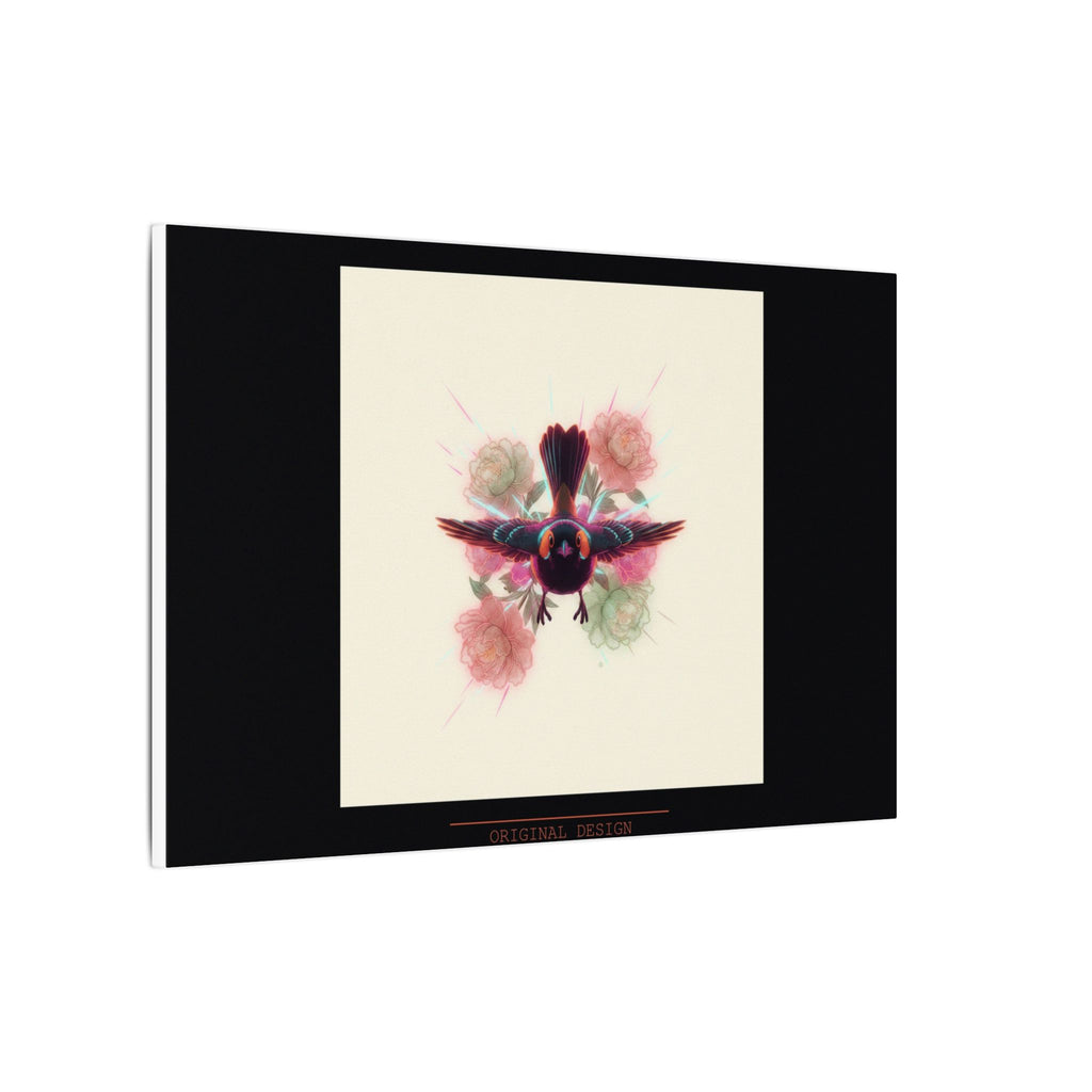 BRED IN THE CITY Flying Bird & Roses Matte Canvas
