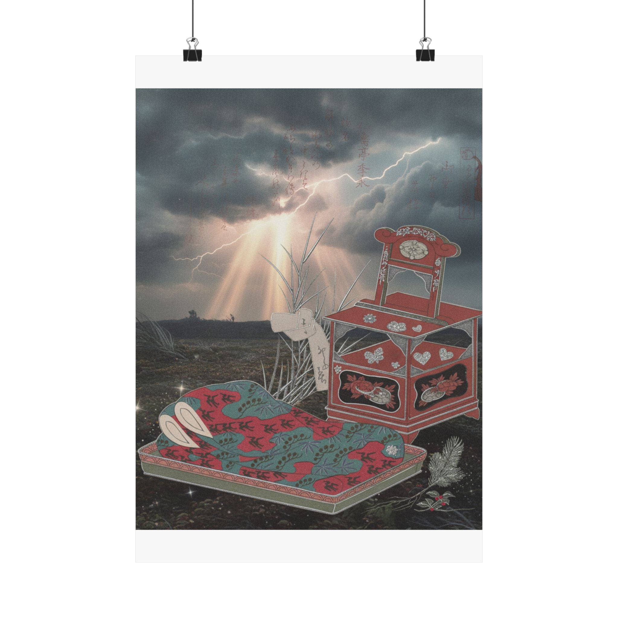 Dramatic Storm — Cabinet For The Toilet And Bed-Clothes — Matte Poster