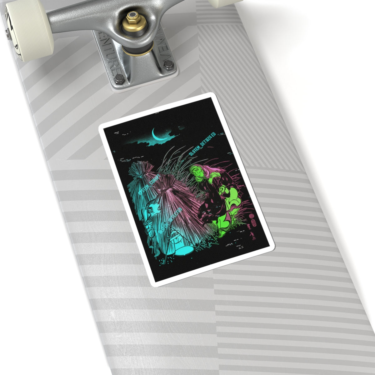 Glitch Culture — Trapping The Fox — Kiss-Cut Sticker