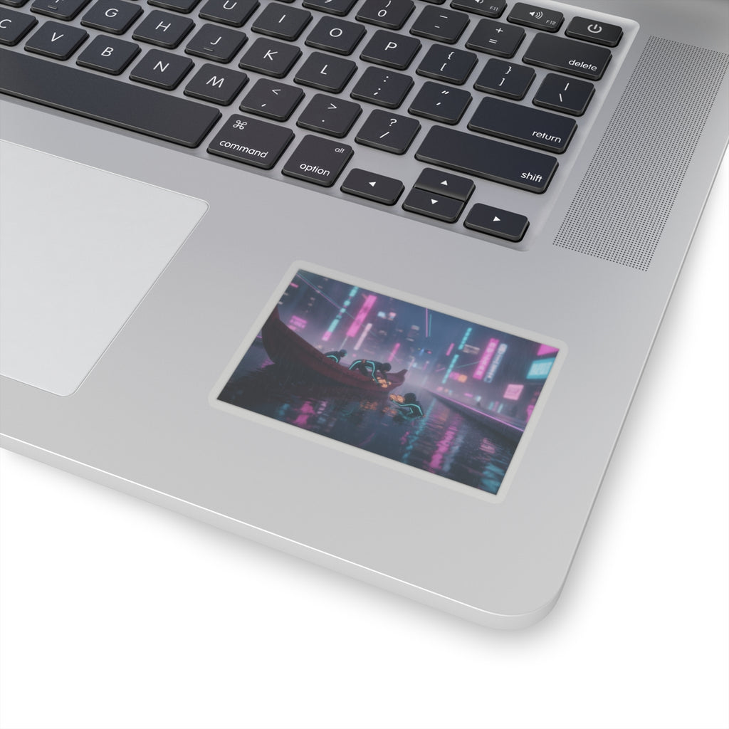 Neon Noir — Seishu Awabi-Tori No Zu — Kiss-Cut Sticker