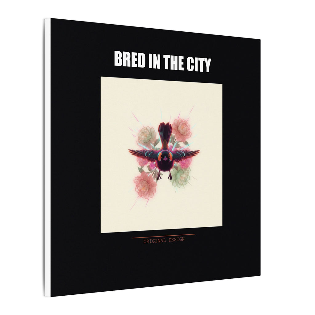BRED IN THE CITY Flying Bird & Roses Matte Canvas
