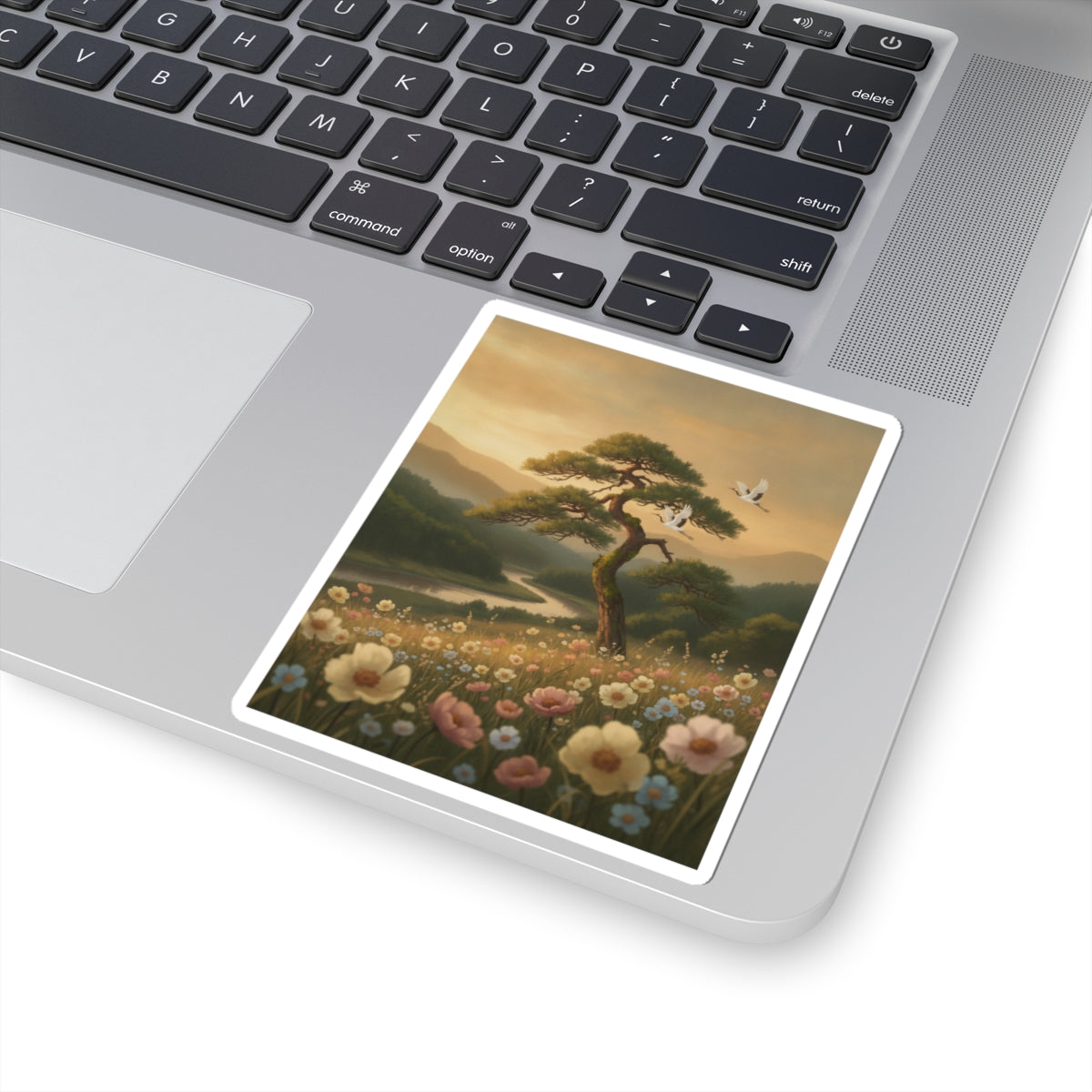 Scenic Nature — Picture Book Of Amusements Of The Eastern Capital (Ehon Azuma Asobi) — Kiss-Cut Sticker