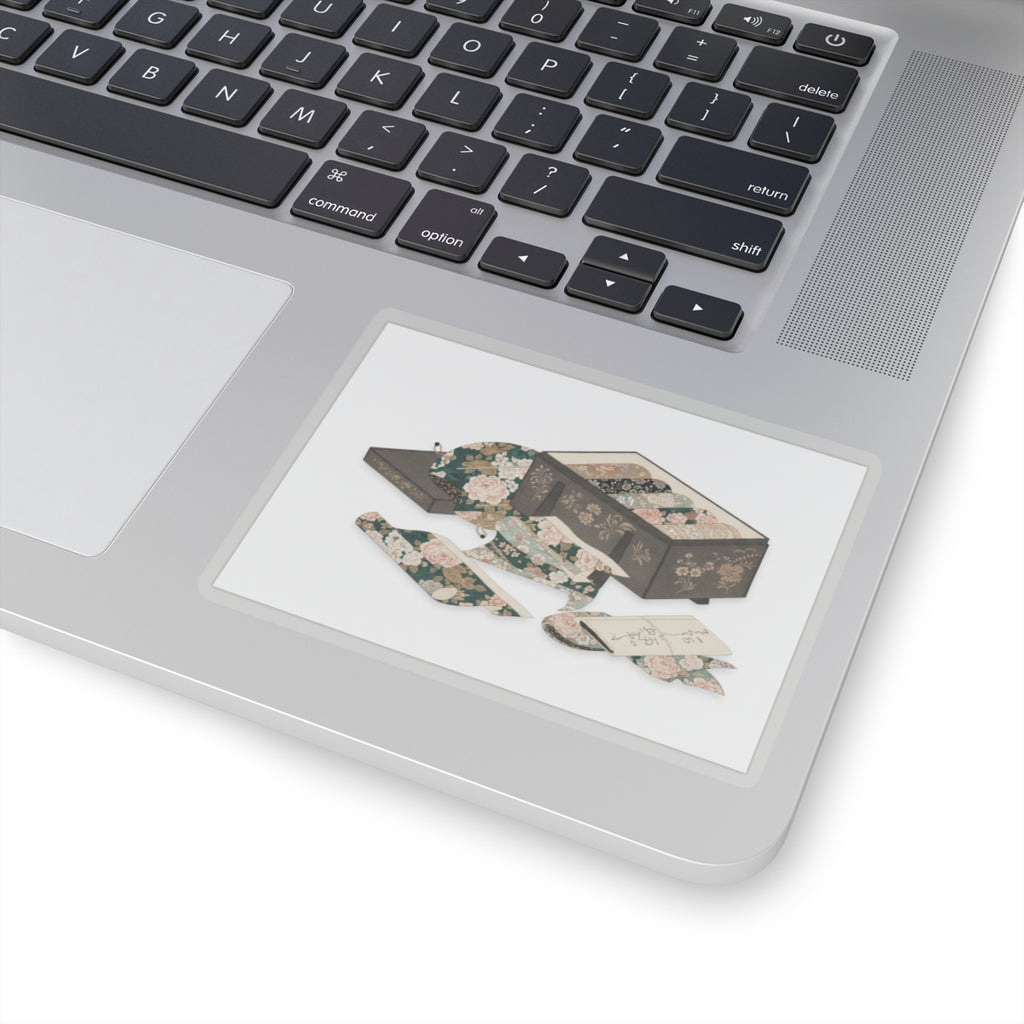 Ecommerce Main — Box With Draperies — Kiss-Cut Sticker