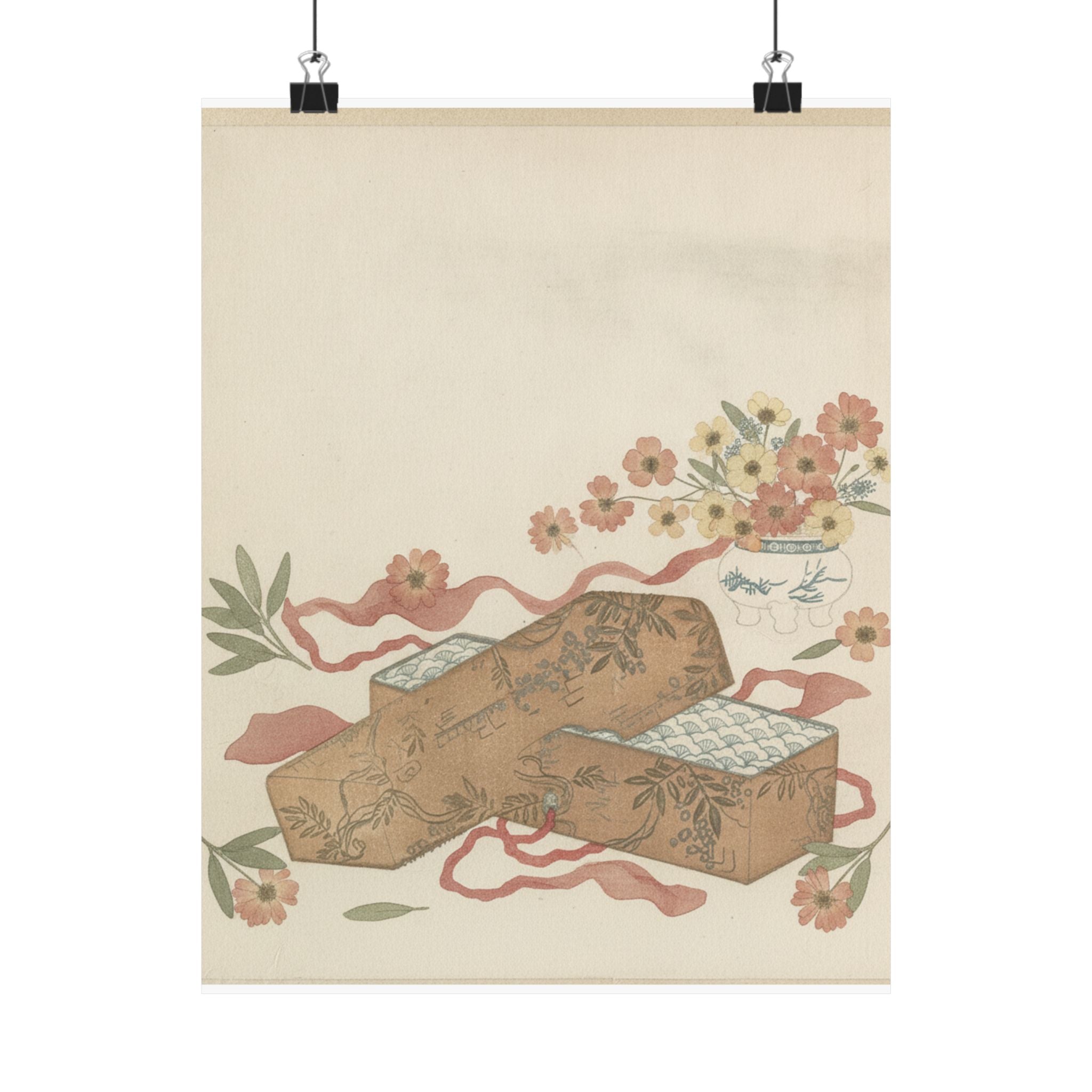 Botanical — Letter-Box With Letter And Potted Flower — Matte Poster