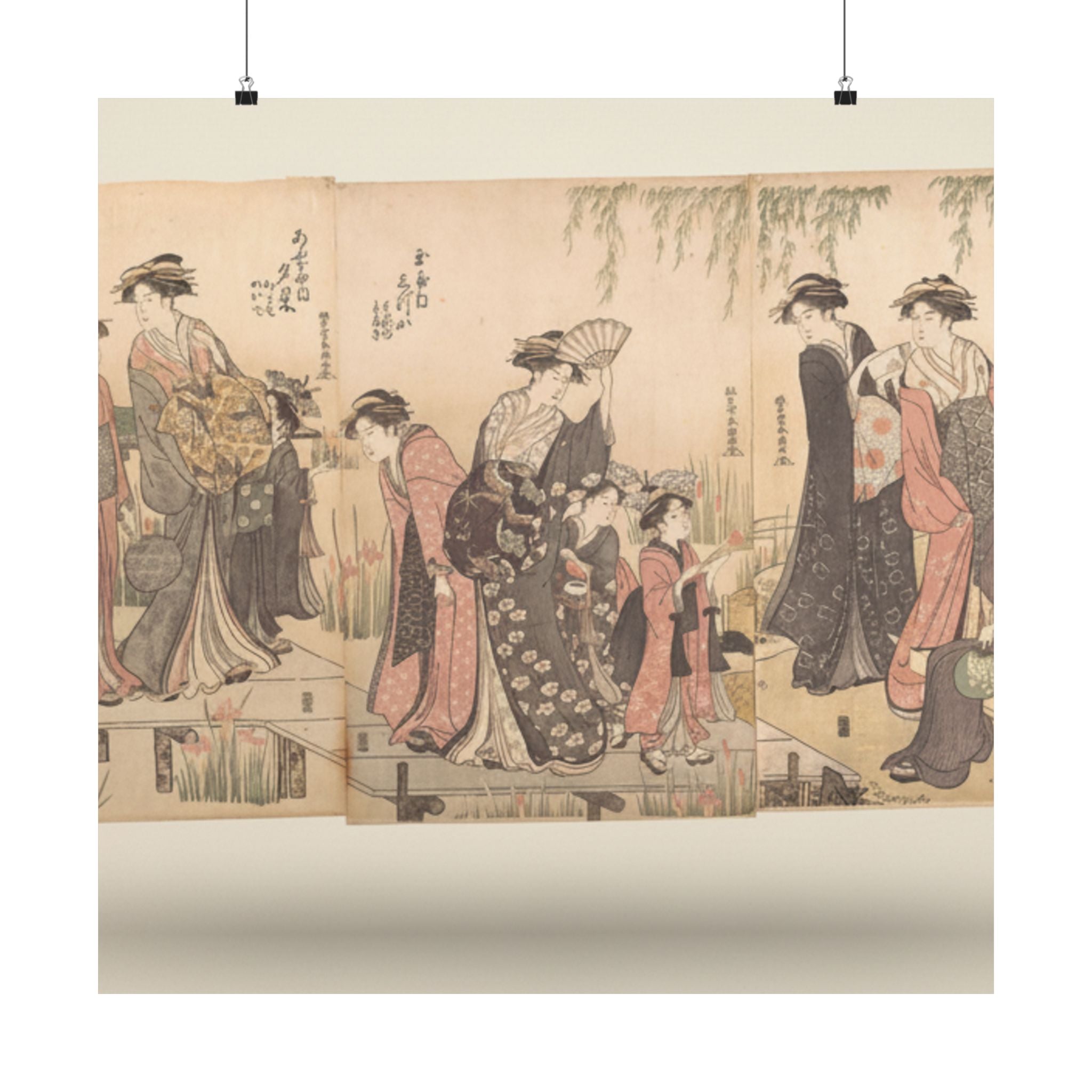 Product Marketing — Courtesans In An Iris Garden — Matte Poster