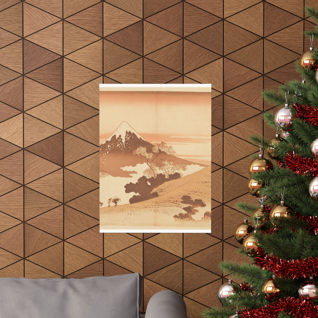 Southern Sunset — Fuji From Inume (?) Pass — Matte Poster