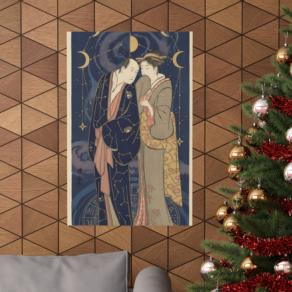 Celestial — Ichikawa Yaozo Iii With A Lady — Matte Poster