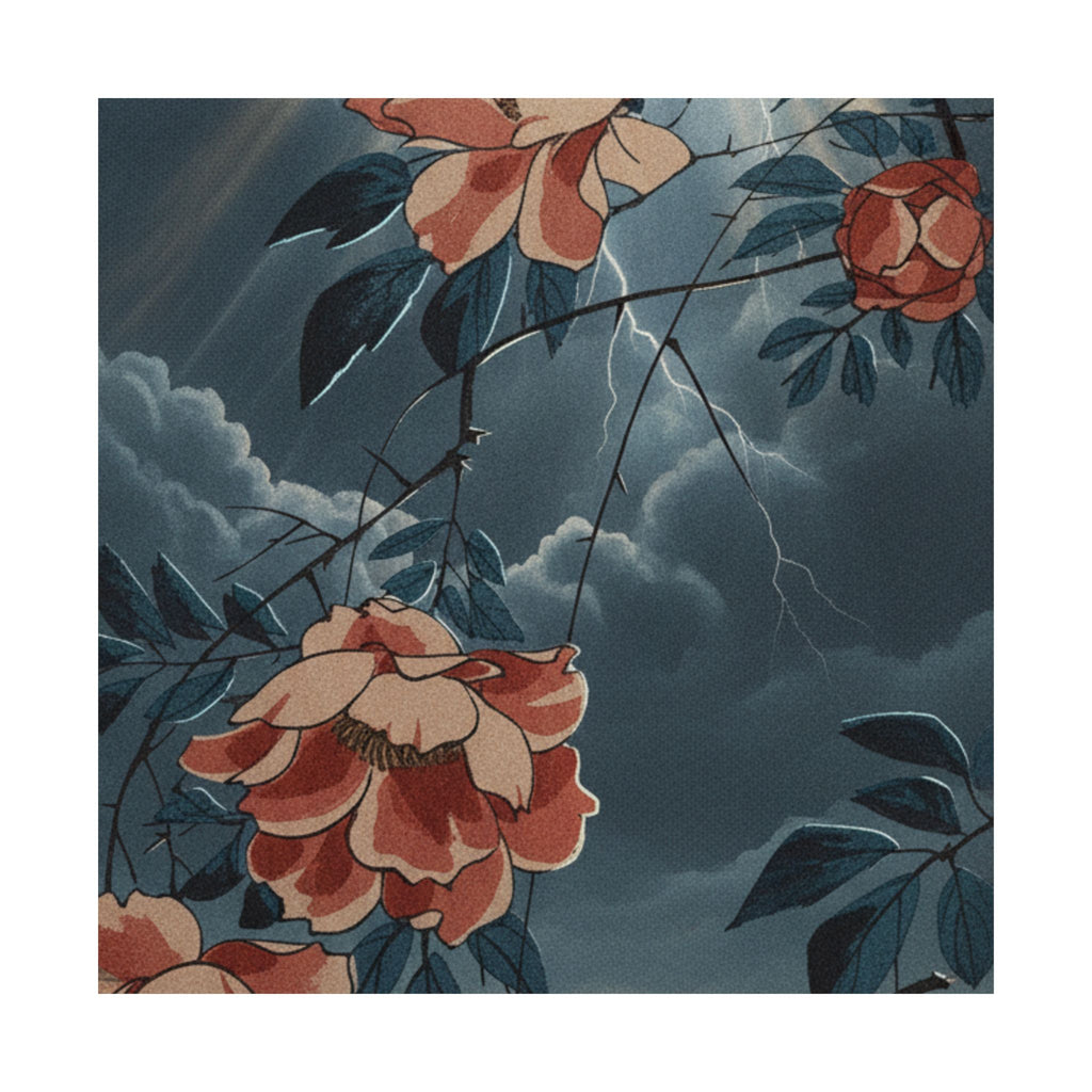 Dramatic Storm — Rose — Matte Poster