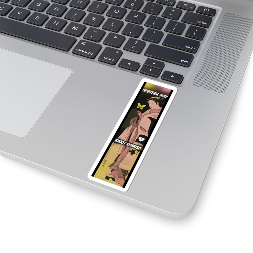 Streetwear Collage — A Girl As A Komuso — Kiss-Cut Sticker