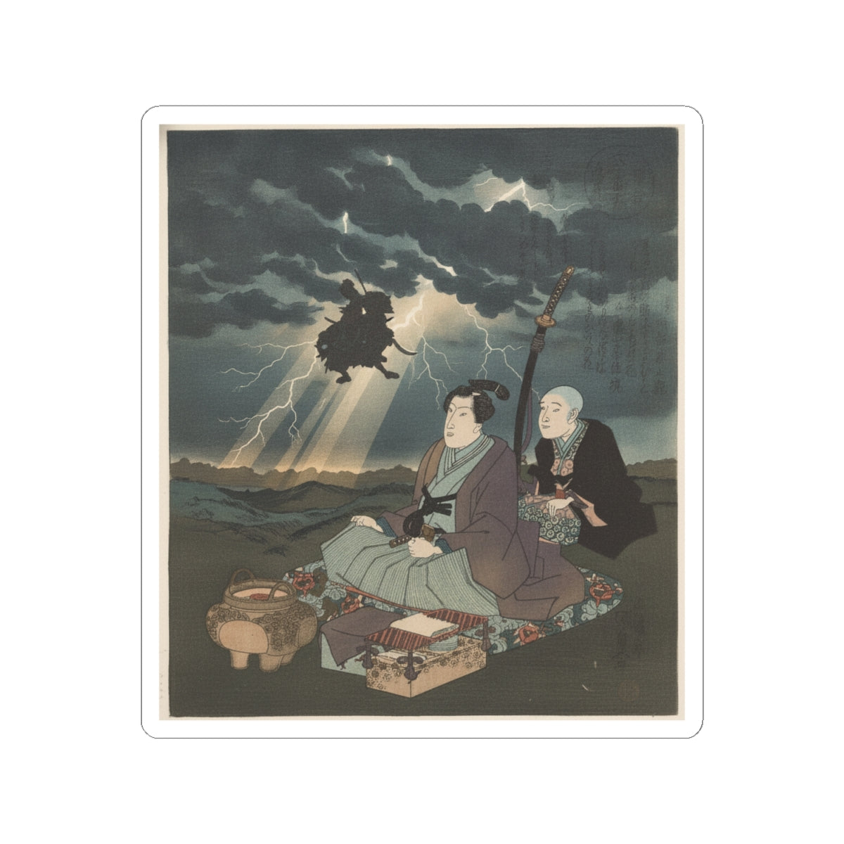 Dramatic Storm kiss-cut sticker — product view 6