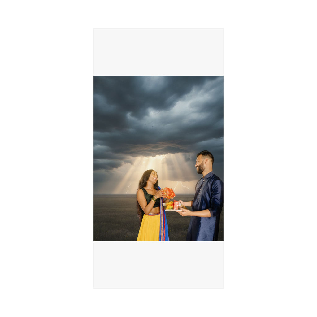Dramatic Storm — Person — Matte Poster